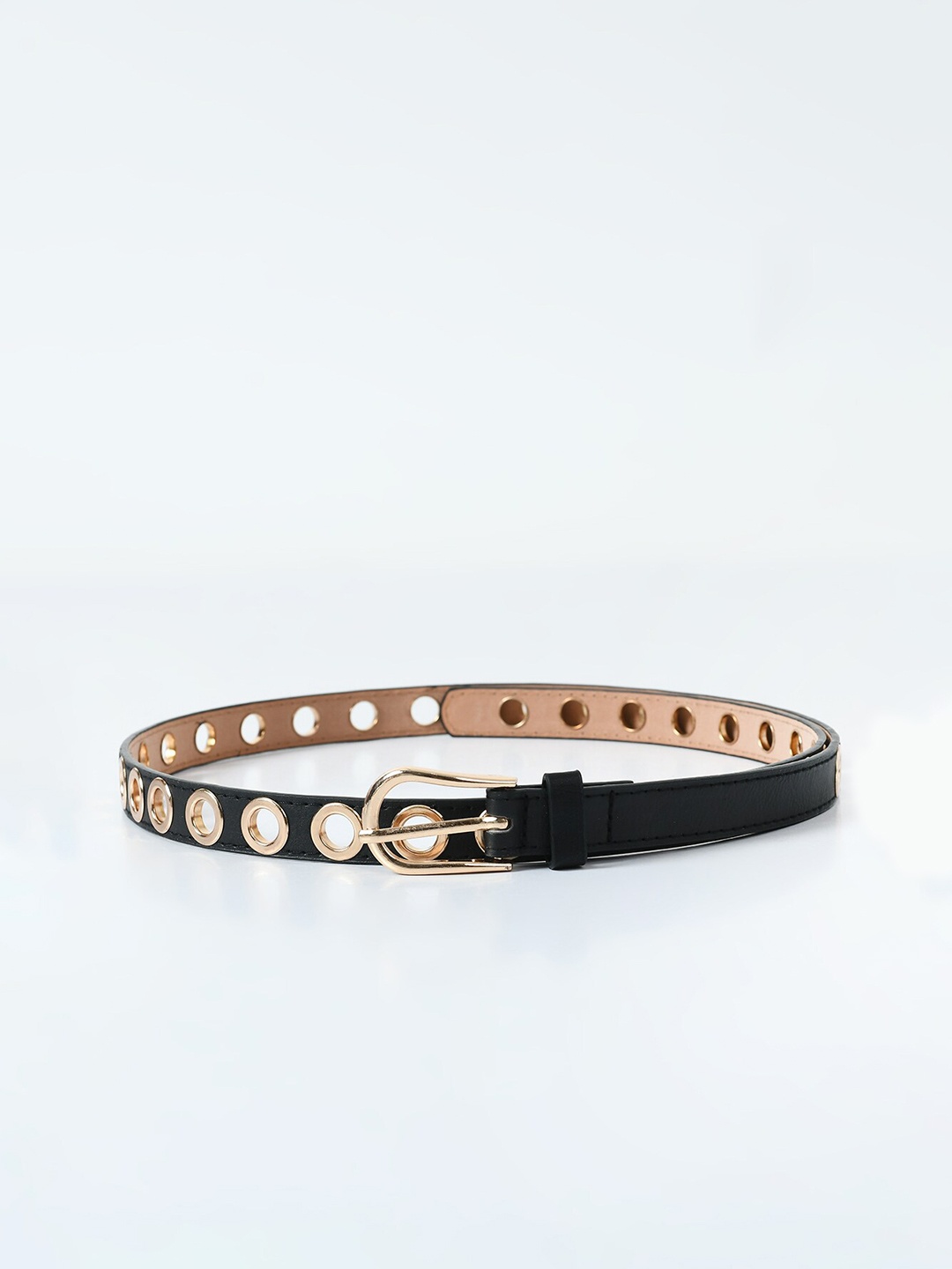 Kastner Women Embellished Slim Belt, Black