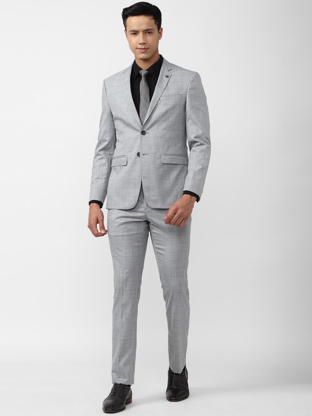 Peter England Elite Men Checked Slim-Fit Single-Breasted Two Piece Formal Suit, Grey
Peter England Elite Men Checked Slim-Fit Single-Breasted Two Piece Formal Suit, Grey