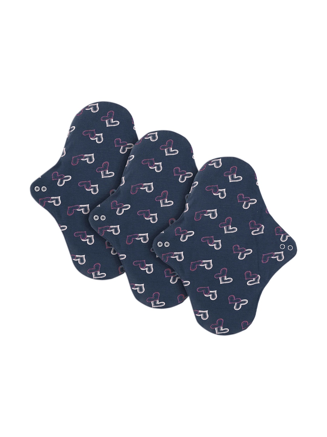 CareDone Set Of 3 Organic Cotton Absorbent No Leak Layer Reusable Sanitary Cloth Pads, Blue
CareDone Set Of 3 Organic Cotton Absorbent No Leak Layer Reusable Sanitary Cloth Pads, Blue