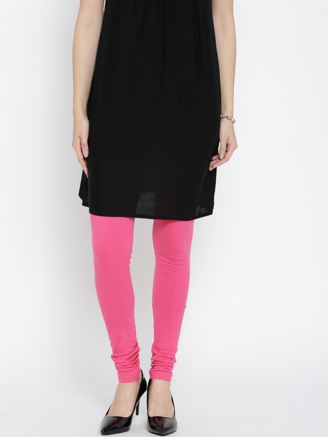 AURELIA Pink Churidar Leggings