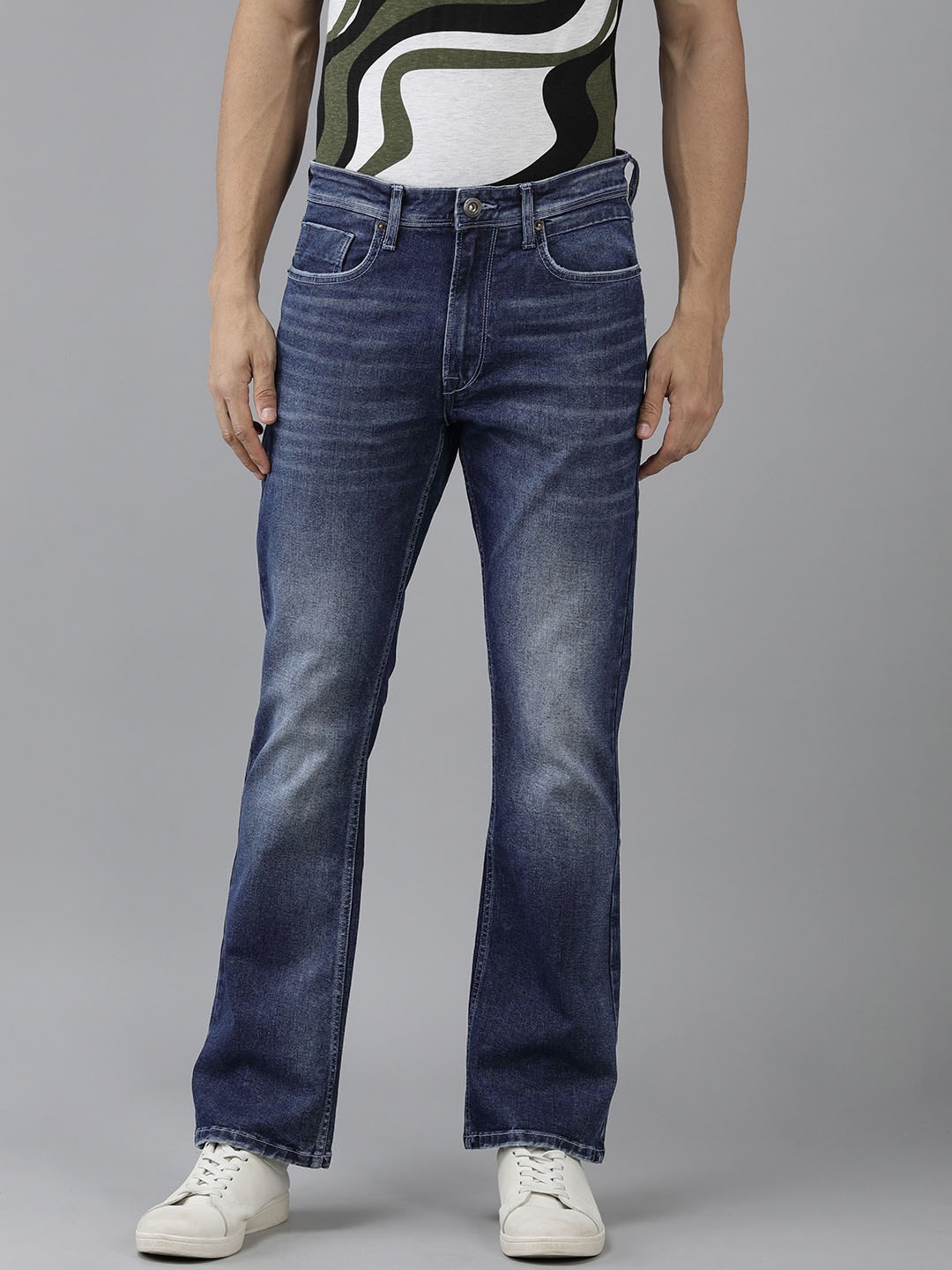 BEAT LONDON by PEPE JEANS Men Caleb Slim Fit Bootcut Heavy Fade Stretchable Jeans, Blue
BEAT LONDON by PEPE JEANS Men Caleb Slim Fit Bootcut Heavy Fade Stretchable Jeans, Blue