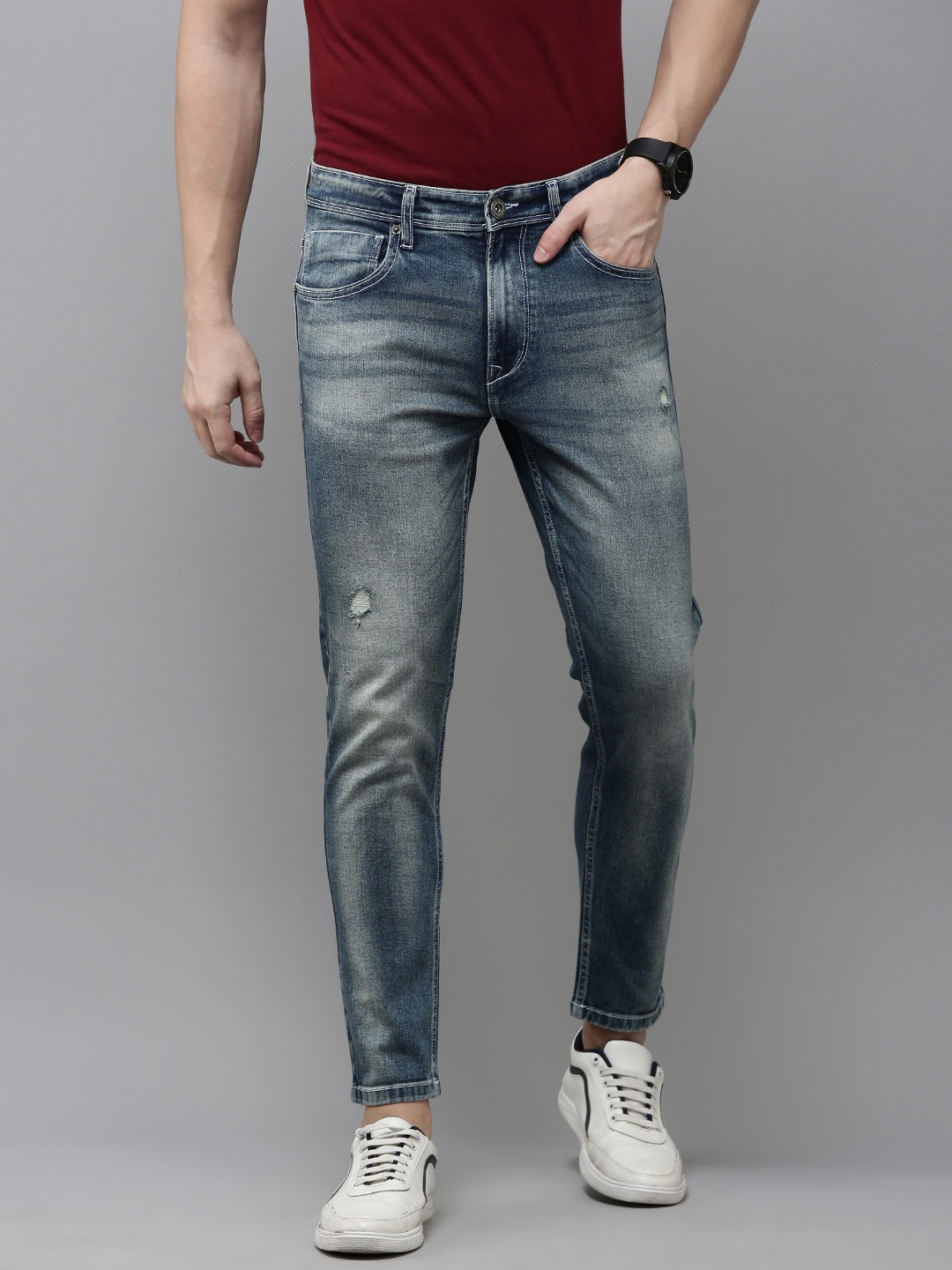 BEAT LONDON by PEPE JEANS Men Super Regular Fit Low Distress Heavy Fade Stretchable Jeans, Blue
BEAT LONDON by PEPE JEANS Men Super Regular Fit Low Distress Heavy Fade Stretchable Jeans, Blue