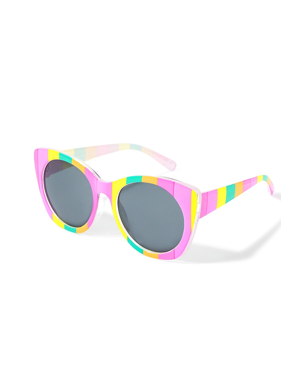 Accessorize Girls Blue Lens & Pink Cateye Sunglasses with UV Protected Lens