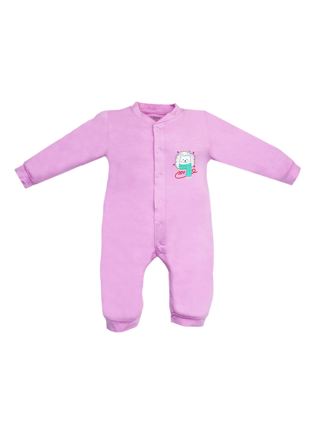 Kidbea Girls Solid Bamboo Rompers, Lavender