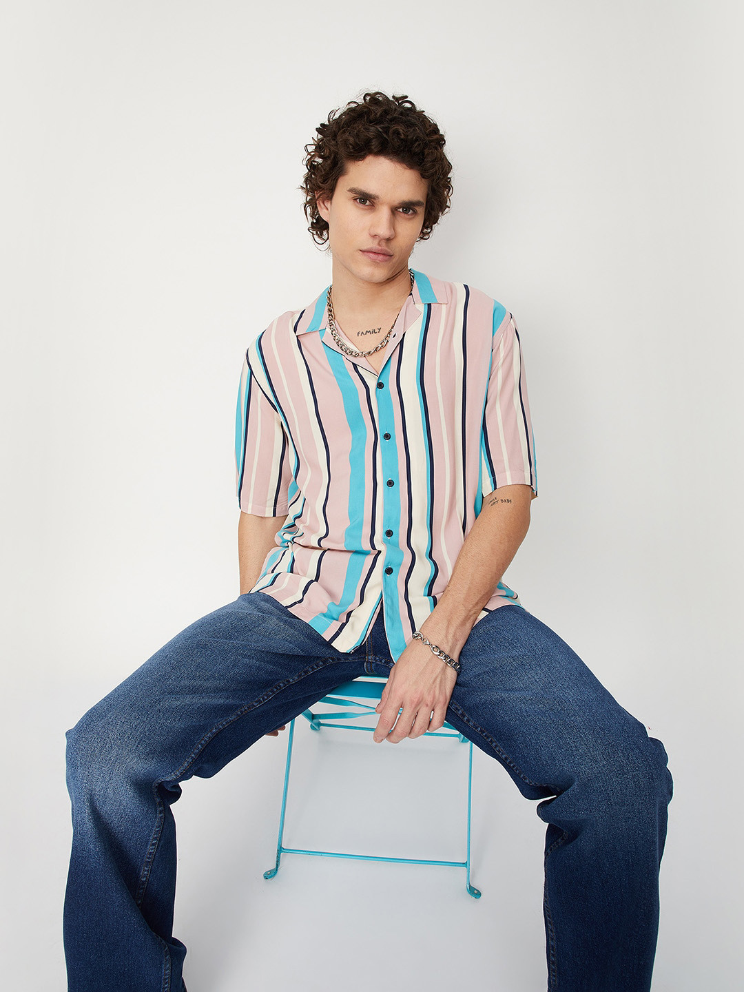 max Men Striped Casual Shirt, Pink
max Men Striped Casual Shirt, Pink