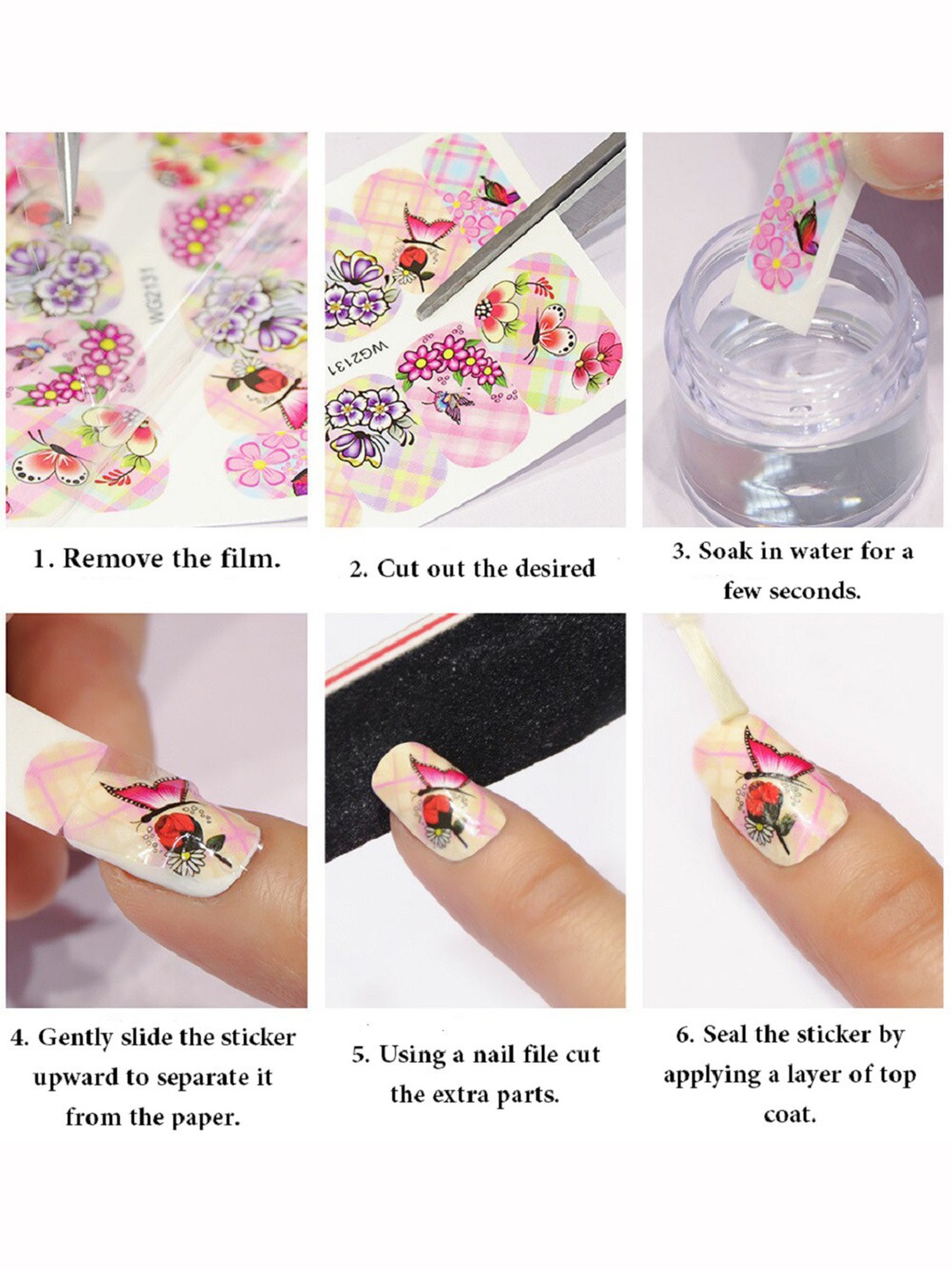S.A.V.I. Set Of 14 Sheets DIY Water Transfer Flower Butterfly Roses Nail Tattoo Stickers, Blue
S.A.V.I. Set Of 14 Sheets DIY Water Transfer Flower Butterfly Roses Nail Tattoo Stickers, Blue