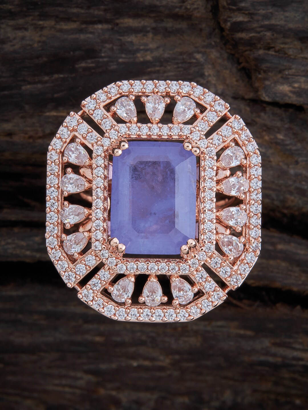 Kushal's Fashion Jewellery Rose Gold-Plated Cubic Zirconia Studded Adjustable Finger Ring
Kushal's Fashion Jewellery Rose Gold-Plated Cubic Zirconia Studded Adjustable Finger Ring