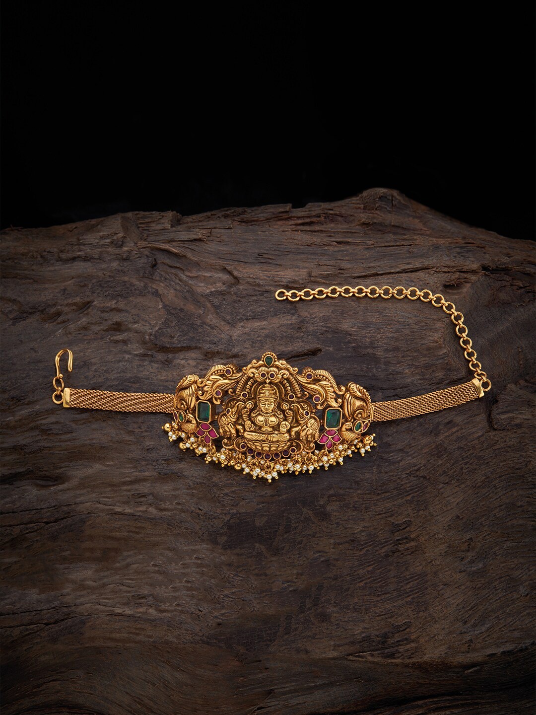 Kushal's Fashion Jewellery Women 92.5 Pure Silver Temple Gold-Plated Armlet Bracelet
Kushal's Fashion Jewellery Women 92.5 Pure Silver Temple Gold-Plated Armlet Bracelet