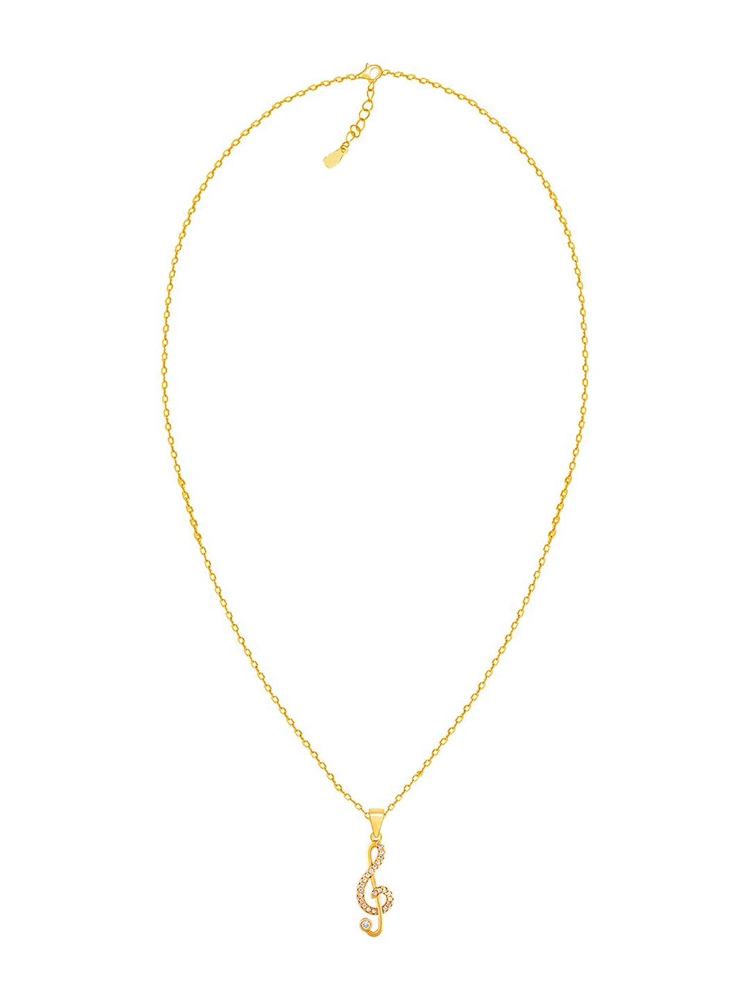 GIVA 925 Sterling-Silver Gold-Plated & CZ Studded Musical Melody Pendant with Link Chain
GIVA 925 Sterling-Silver Gold-Plated & CZ Studded Musical Melody Pendant with Link Chain