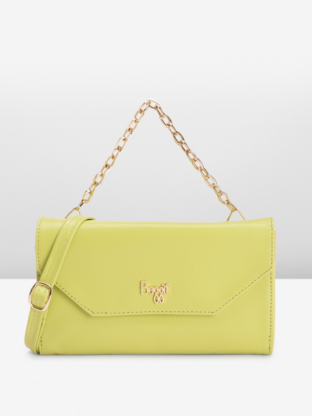 Baggit Women Solid PU Envelope Wallet With Non-Detachable Handle & Detachable Sling Strap, Lime green
Baggit Women Solid PU Envelope Wallet With Non-Detachable Handle & Detachable Sling Strap, Lime green