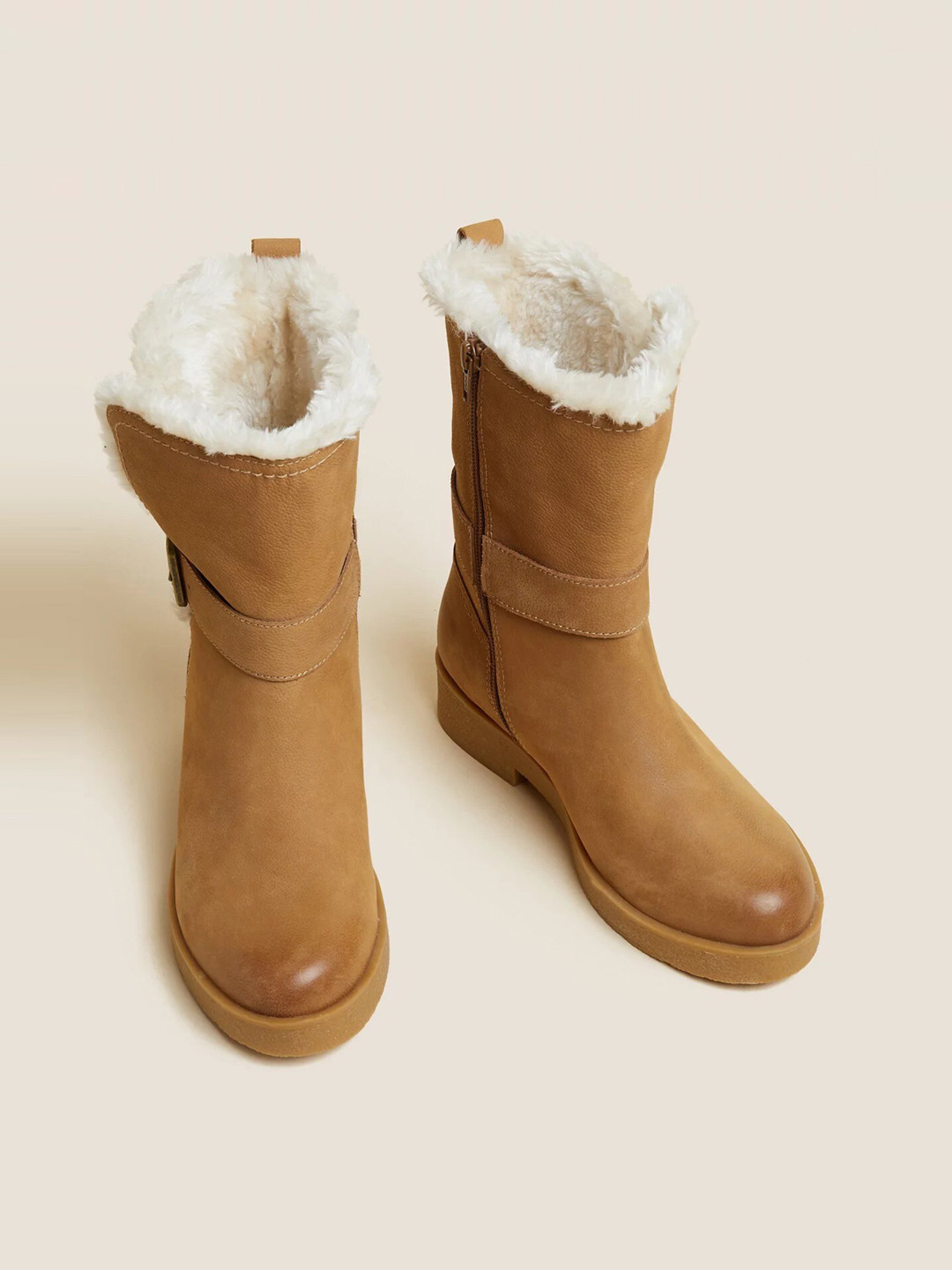 Marks & Spencer Women Mid-Top Winter Boots, Brown 
Marks & Spencer Women Mid-Top Winter Boots, Brown