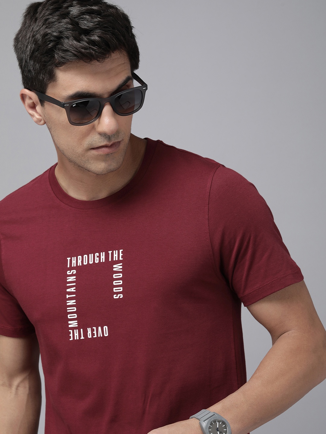 The Roadster Lifestyle Co. Men Pure Cotton Typography Printed Round Neck T-shirt, Maroon
The Roadster Lifestyle Co. Men Pure Cotton Typography Printed Round Neck T-shirt, Maroon