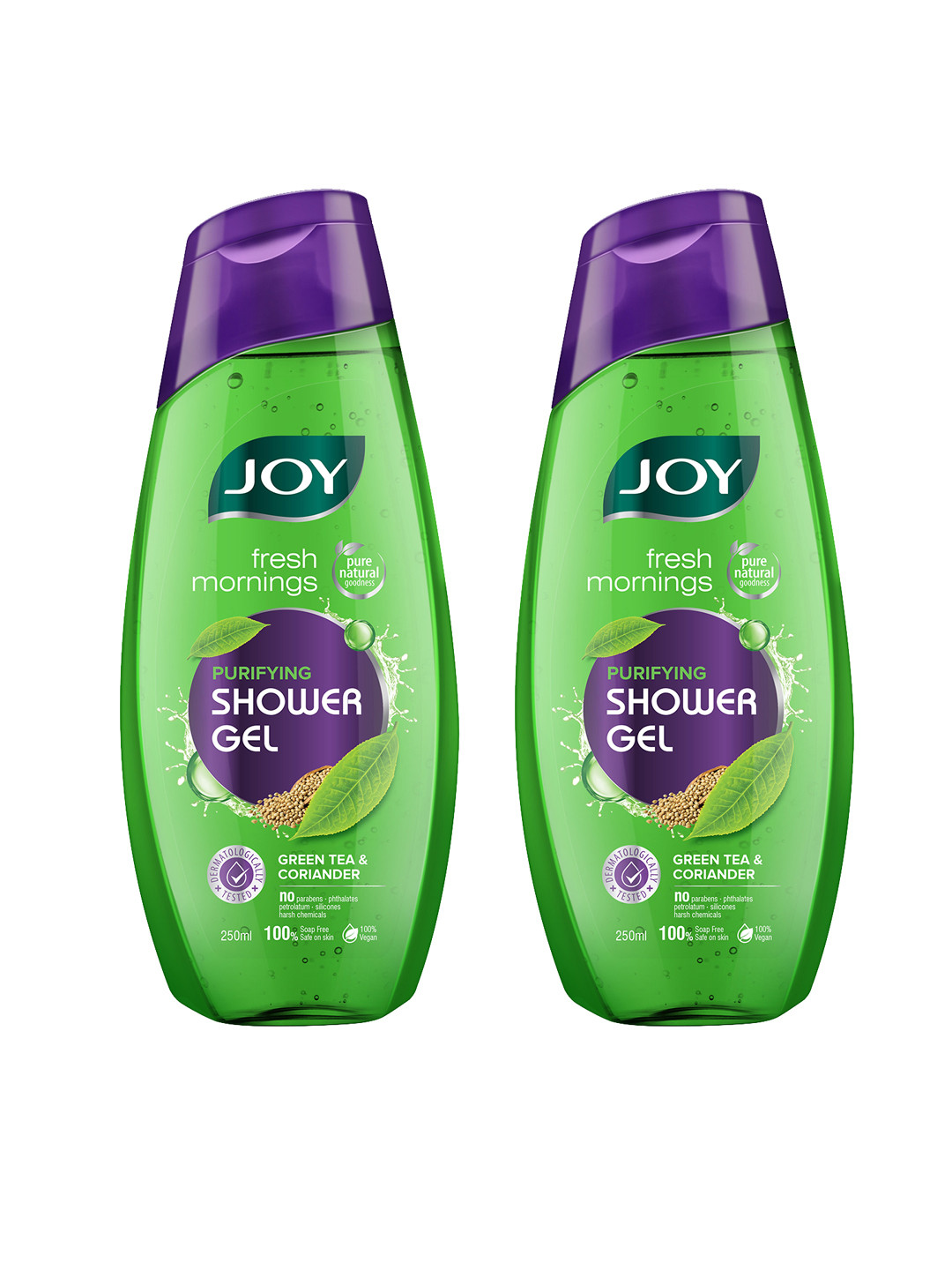 JOY Set of 2 Fresh Mornings Purifying Shower Gel with Green Tea & Coriander - 250 ml each
JOY Set of 2 Fresh Mornings Purifying Shower Gel with Green Tea & Coriander - 250 ml each
