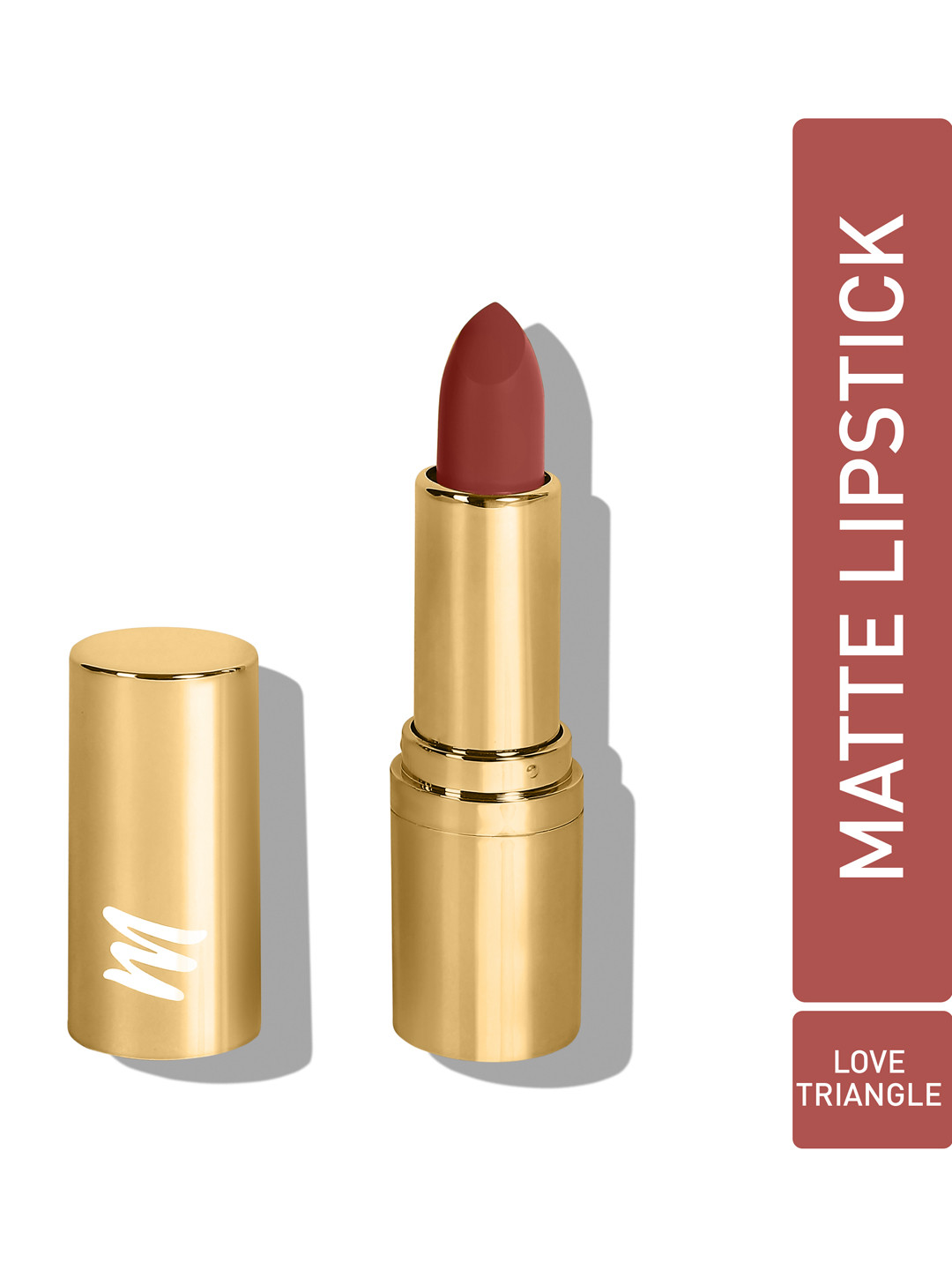 MyGlamm Treasure IT Long-Wear Suede Matte Lipstick with Vitamin E 4.2g - Love Triangle, Nude 
MyGlamm Treasure IT Long-Wear Suede Matte Lipstick with Vitamin E 4.2g - Love Triangle, Nude