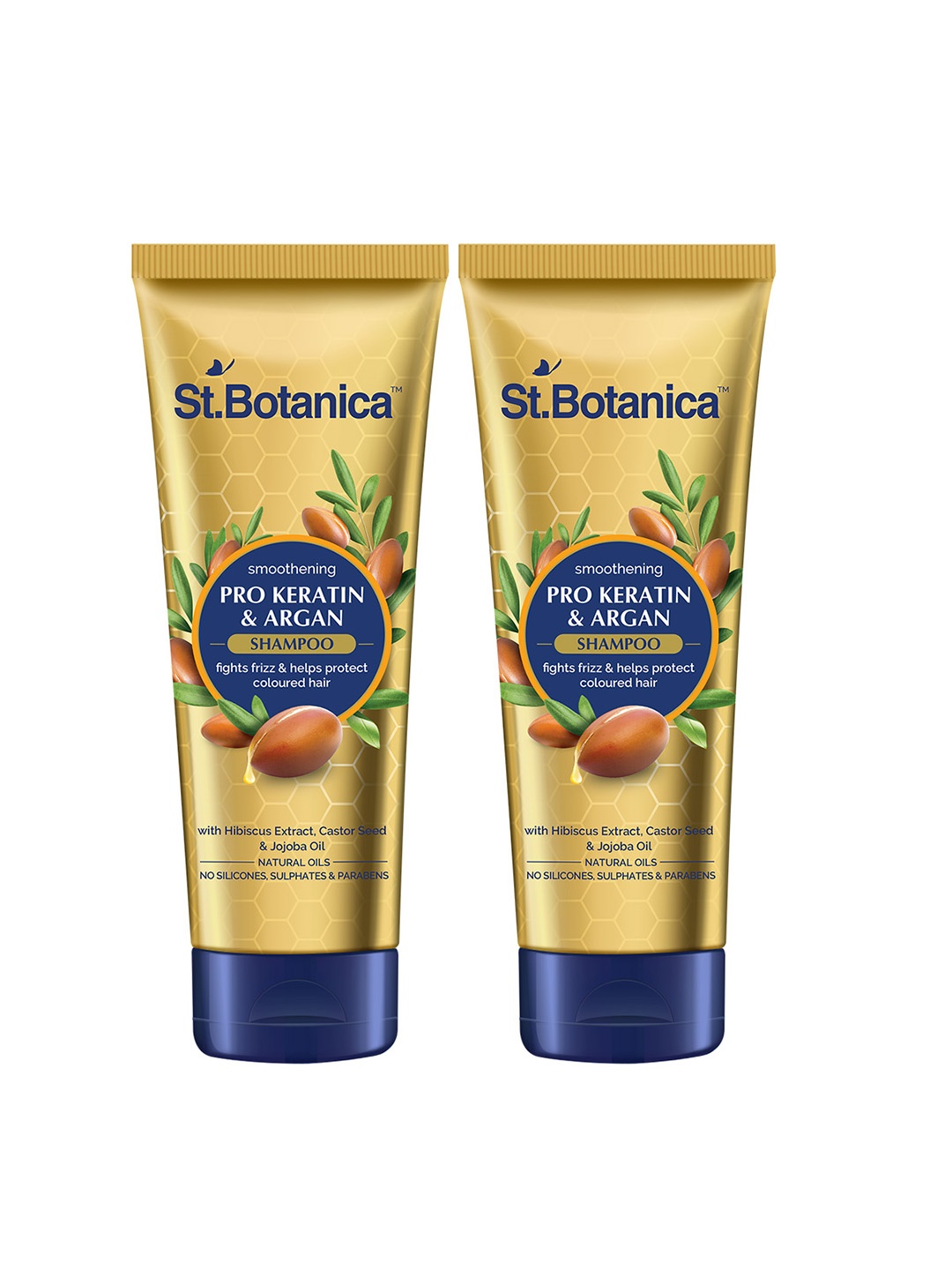 St.Botanica Pro Keratin & Argan Oil Set Of 2 Smooth Therapy Hair Conditioners 50 ml Each, Gold
St.Botanica Pro Keratin & Argan Oil Set Of 2 Smooth Therapy Hair Conditioners 50 ml Each, Gold
