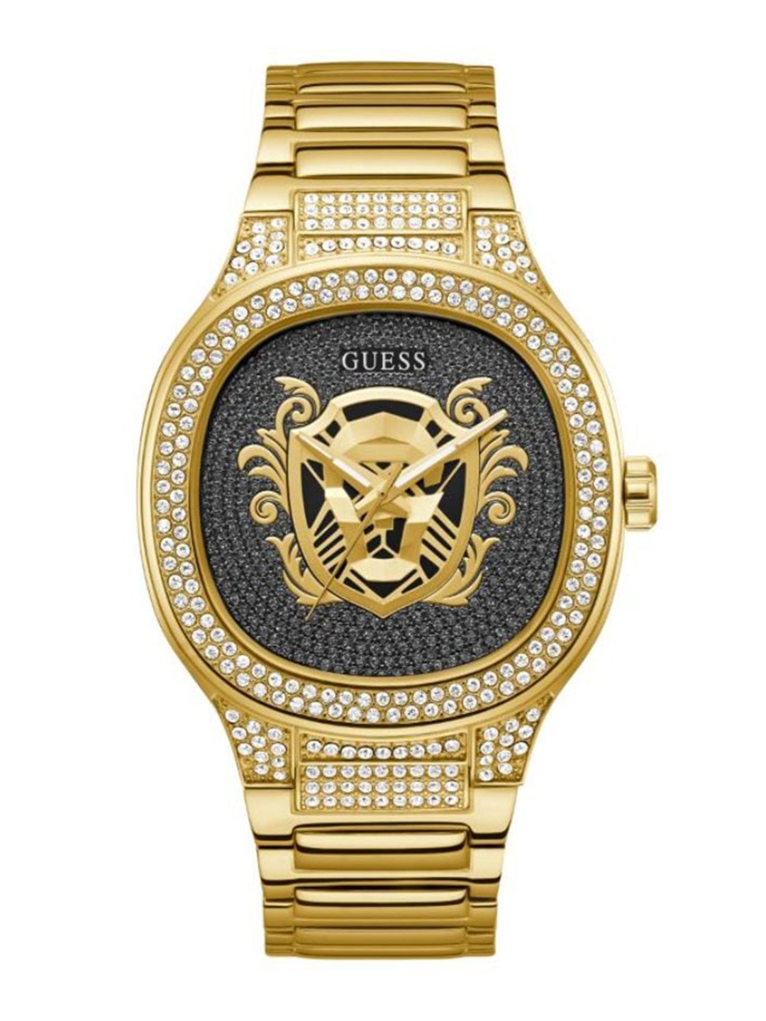 GUESS Men Embellished Dial & Stainless Steel Bracelet Style Straps Analogue Watch GW0565G1, Black
GUESS Men Embellished Dial & Stainless Steel Bracelet Style Straps Analogue Watch GW0565G1, Black