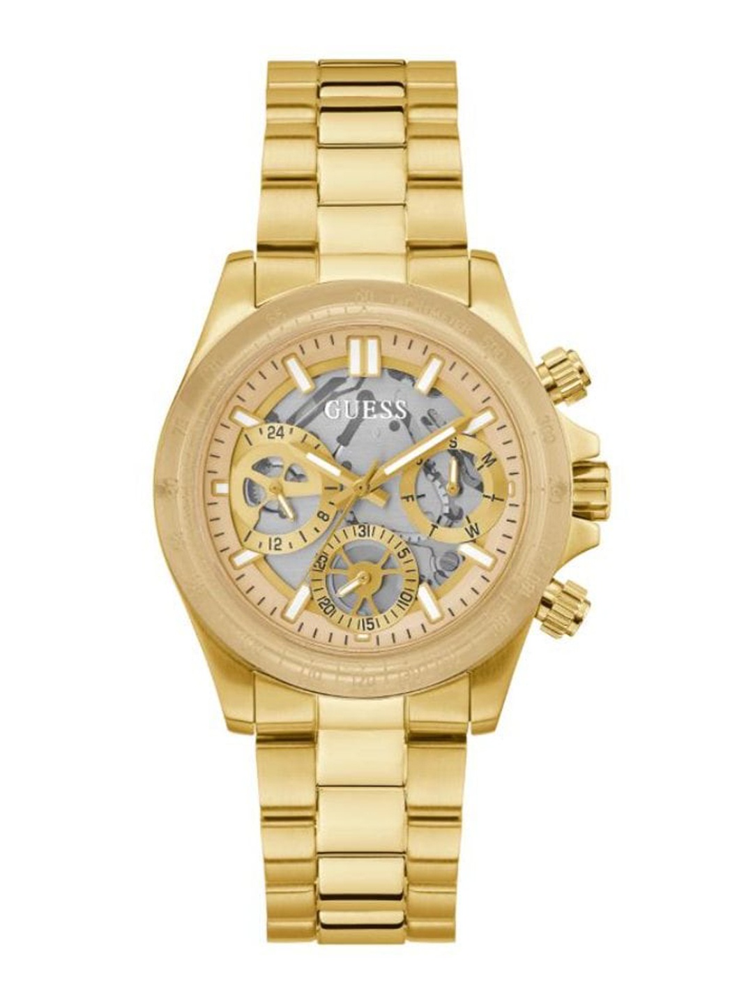 GUESS Women Skeleton Dial & Stainless Steel Straps Analogue Watch GW0557L1, White
GUESS Women Skeleton Dial & Stainless Steel Straps Analogue Watch GW0557L1, White