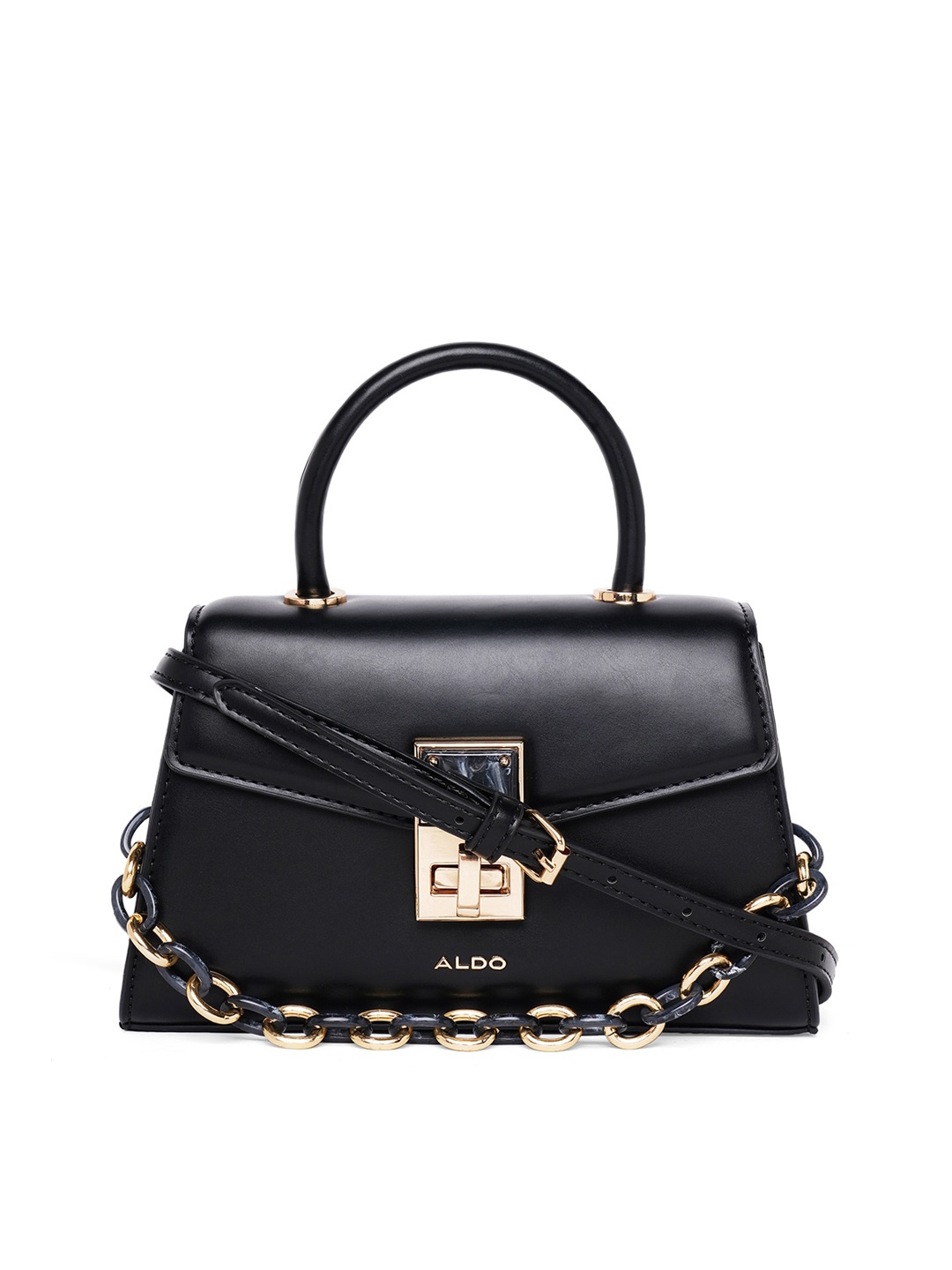 ALDO Structured Satchel, Black