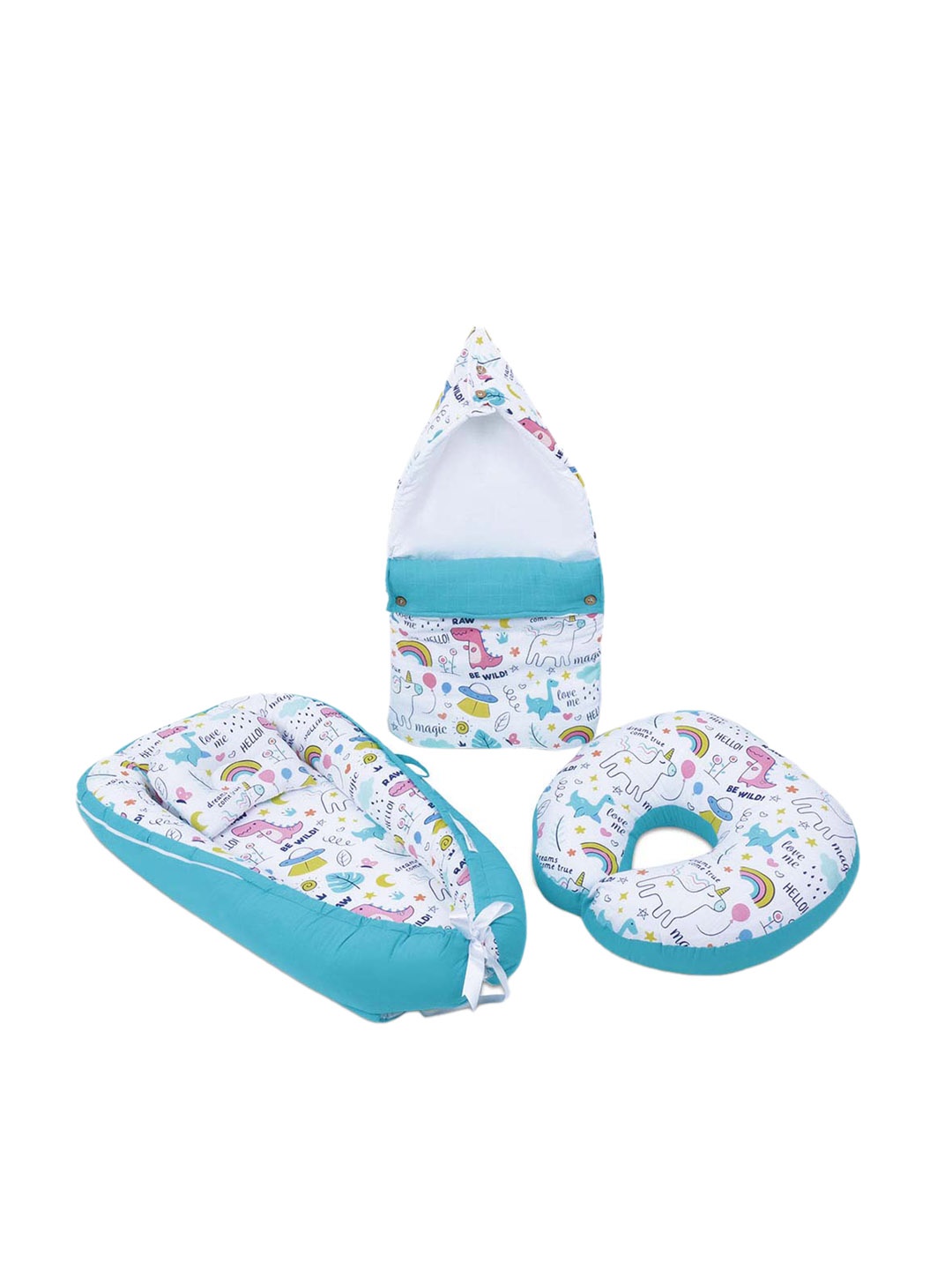 haus & kinder Kids Set Of 3 Blue & White Printed Pure Poplin Cotton Baby Essential Bed Sets
haus & kinder Kids Set Of 3 Blue & White Printed Pure Poplin Cotton Baby Essential Bed Sets