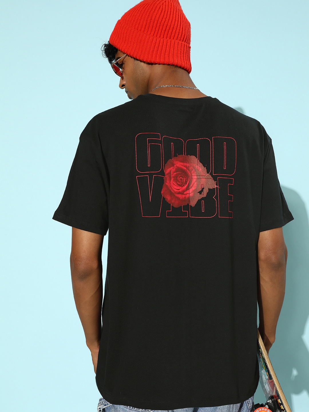 Kook N Keech Midnight Black Love Is In The Air Flower Power Printed Pure Cotton Oversized T-shirt
Kook N Keech Midnight Black Love Is In The Air Flower Power Printed Pure Cotton Oversized T-shirt