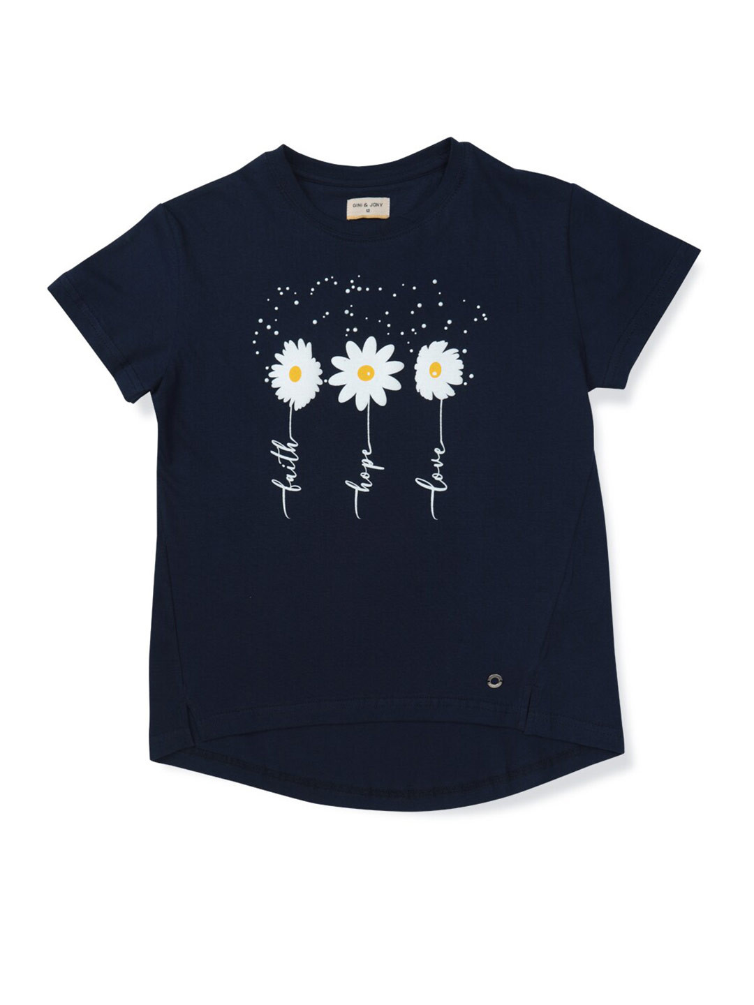 Gini and Jony Girls Floral Printed Cotton Top, Navy blue
Gini and Jony Girls Floral Printed Cotton Top, Navy blue