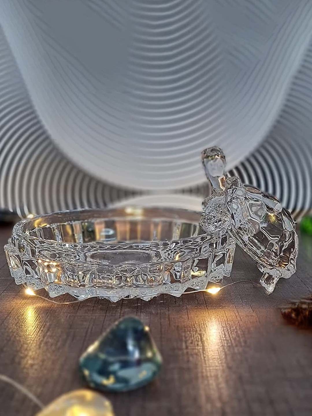 Perpetual Transparent Vastu Feng Shui Crystal Turtle Tortoise with Plate for Good Luck Showpiece
Perpetual Transparent Vastu Feng Shui Crystal Turtle Tortoise with Plate for Good Luck Showpiece