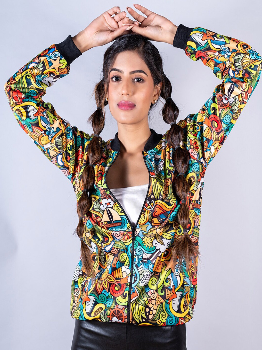 Tistabene Women Lightweight Varsity Jacket, Multi