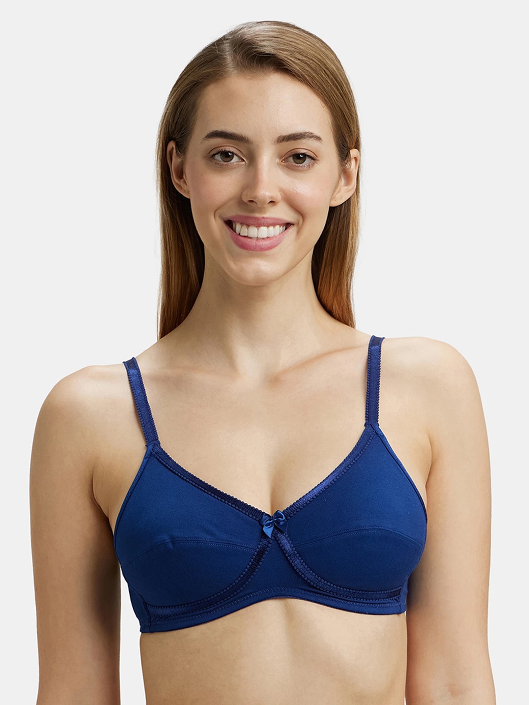 Jockey Wirefree Non Padded Cotton Medium Coverage Cross Over Everyday Bra-1242, Navy blue
Jockey Wirefree Non Padded Cotton Medium Coverage Cross Over Everyday Bra-1242, Navy blue