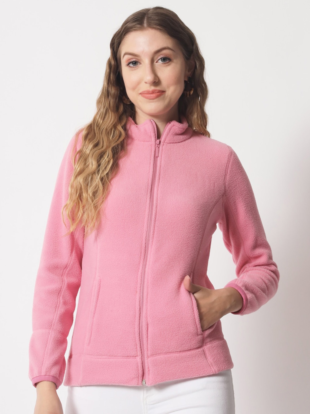 DAiSY Women Fleece Sweatshirt, Pink