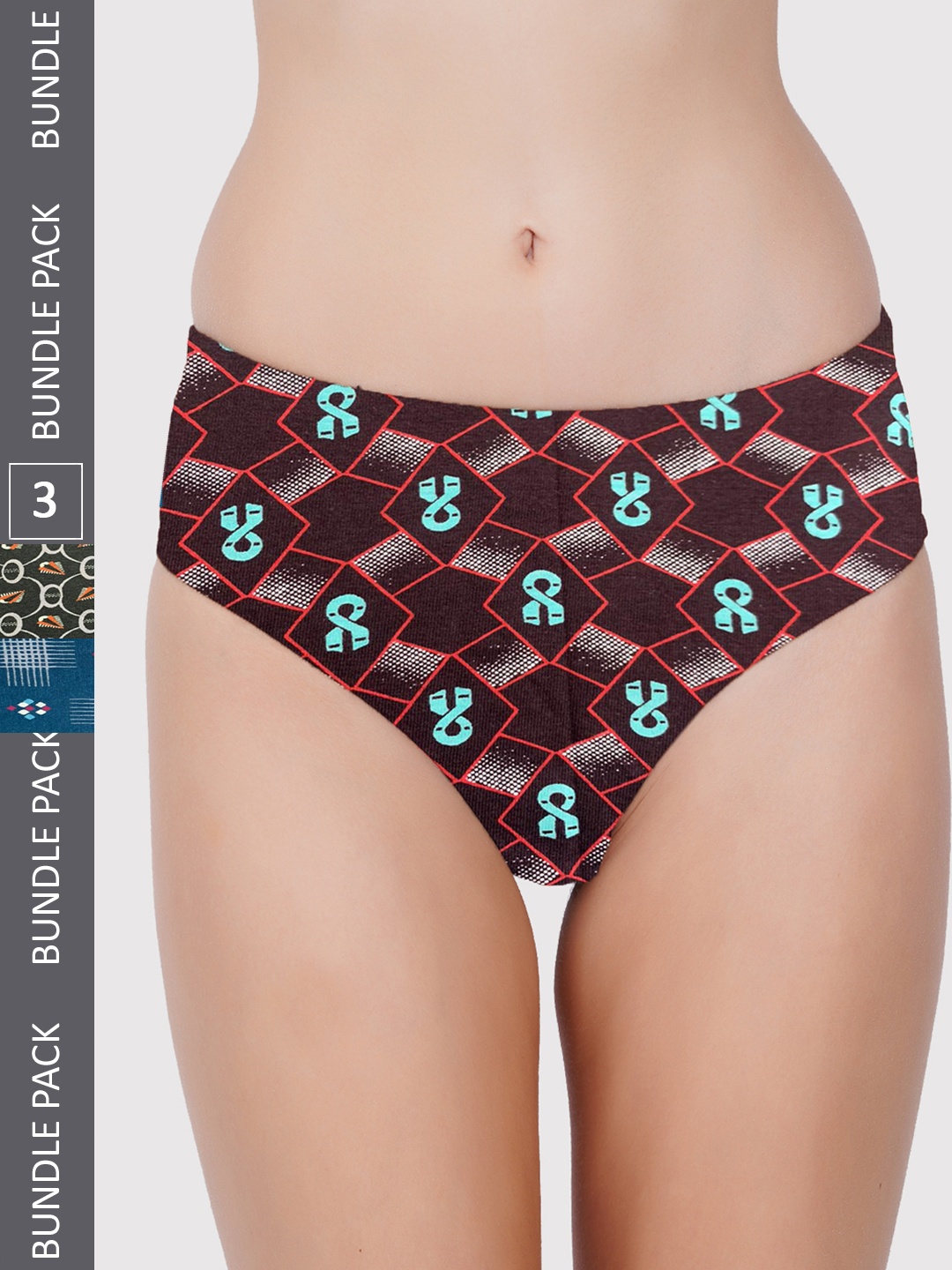 PRIDE APPAREL Women Pack Of 3 Printed Cotton Hipster Briefs Womens-New Print-0A-03-L1-80, Green
PRIDE APPAREL Women Pack Of 3 Printed Cotton Hipster Briefs Womens-New Print-0A-03-L1-80, Green