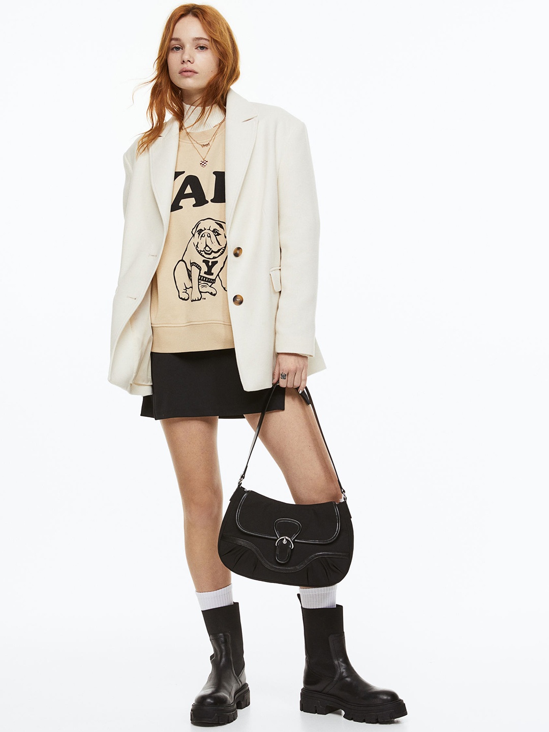H&M Women Single-Breasted Blazers, White