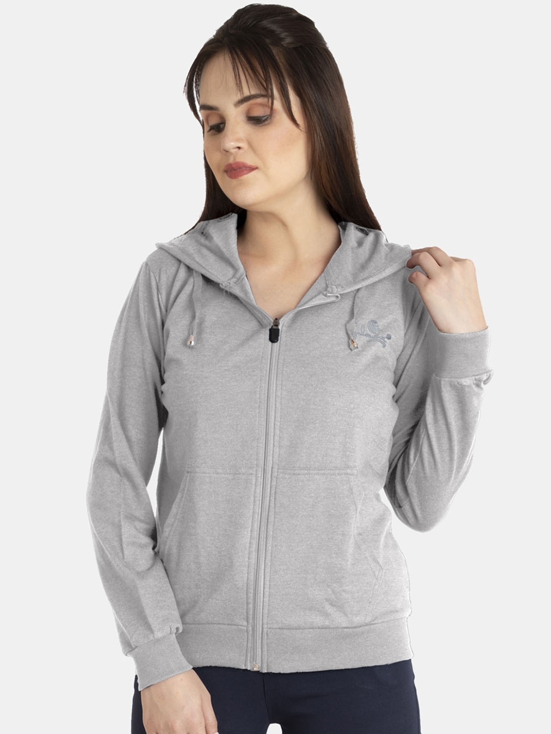 FILMAX ORIGINALS Women Plus Size Pure Cotton Hooded Sweatshirt, Grey melange
FILMAX ORIGINALS Women Plus Size Pure Cotton Hooded Sweatshirt, Grey melange