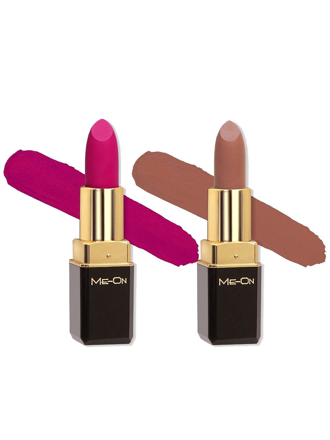 ME-ON Set of 2 Long-Lasting Color Addict HD Matte Lipsticks 4 g Each- Shade 8 - Shade 23, Pink
ME-ON Set of 2 Long-Lasting Color Addict HD Matte Lipsticks 4 g Each- Shade 8 - Shade 23, Pink