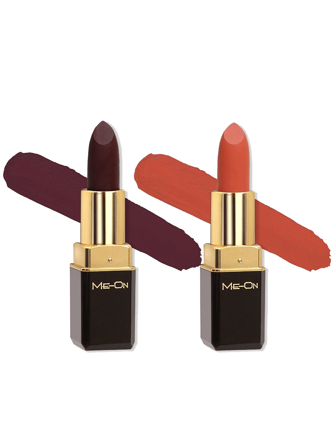ME-ON Set of 2 Long-Lasting Color Addict HD Matte Lipsticks 4 g Each- Shade 12 - Shade 19, Burgundy
ME-ON Set of 2 Long-Lasting Color Addict HD Matte Lipsticks 4 g Each- Shade 12 - Shade 19, Burgundy