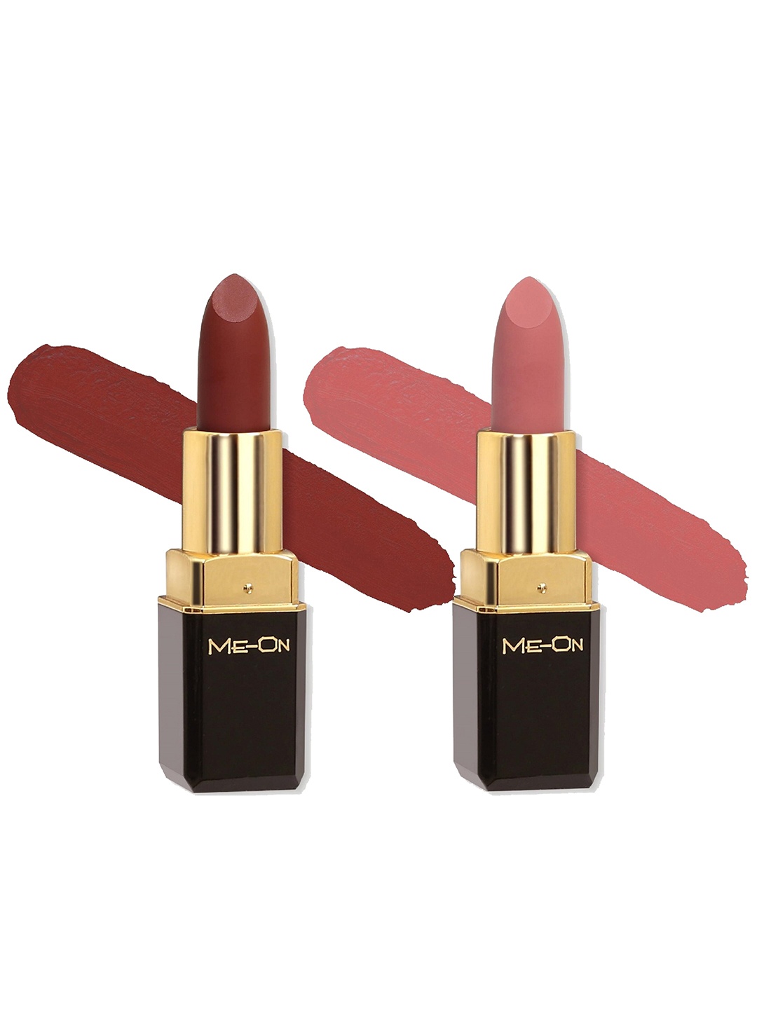 ME-ON Set of 2 Long-Lasting Color Addict HD Matte Lipsticks 4 g Each- Shade 15 - Shade 17, Brown
ME-ON Set of 2 Long-Lasting Color Addict HD Matte Lipsticks 4 g Each- Shade 15 - Shade 17, Brown
