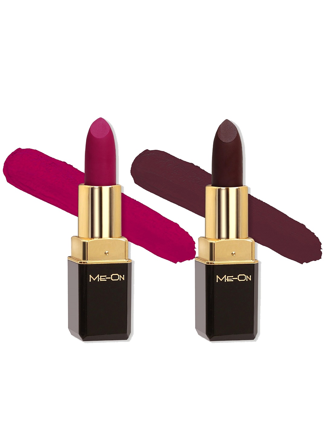 ME-ON Set of 2 Long-Lasting Color Addict HD Matte Lipsticks 4 g Each- Shade 10 - Shade 12, Pink
ME-ON Set of 2 Long-Lasting Color Addict HD Matte Lipsticks 4 g Each- Shade 10 - Shade 12, Pink