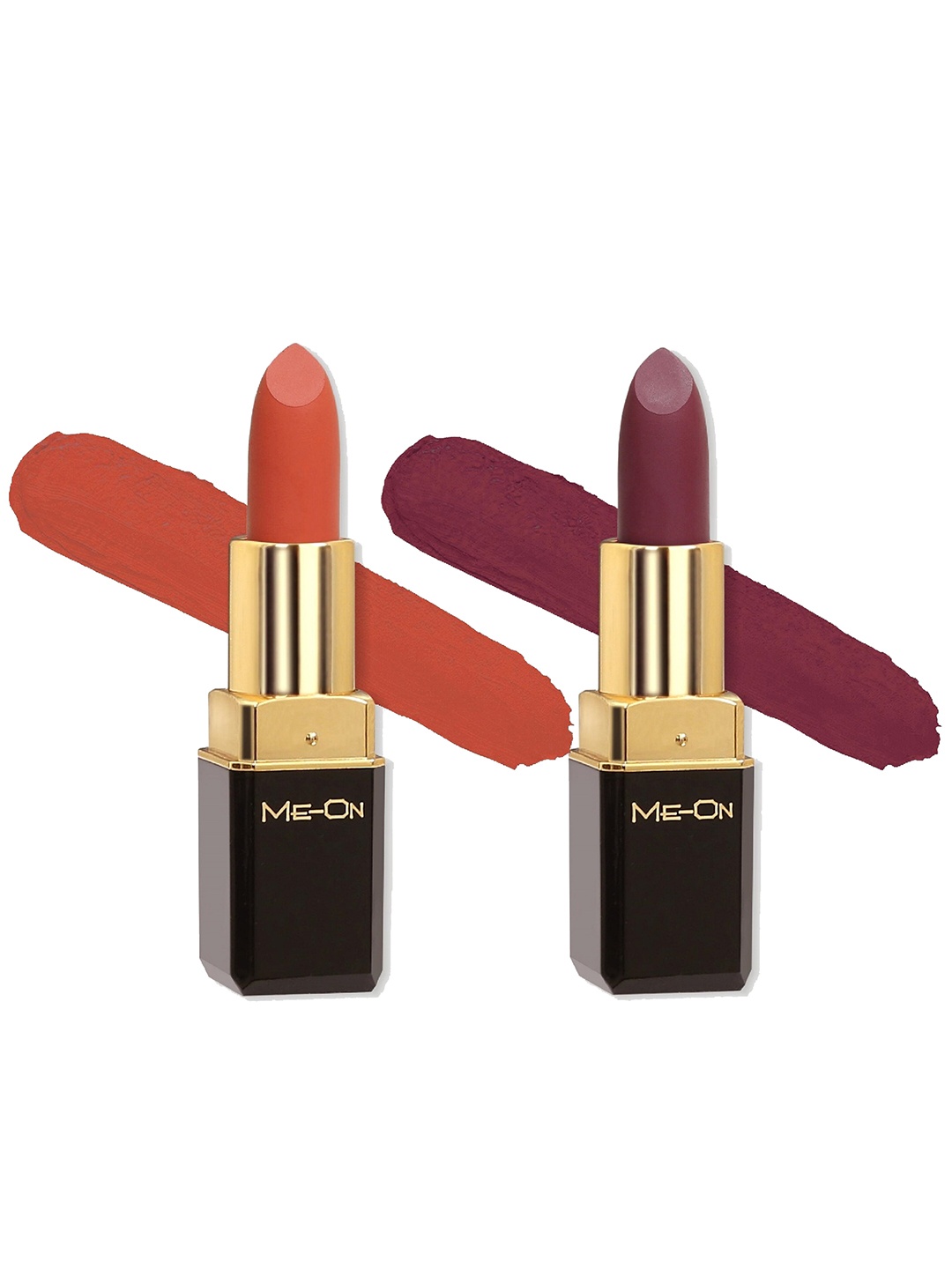 ME-ON Set Of 2 Color Addict 8Hrs Long Lasting HD Matte Lipsticks - Shades 19 & 24, Orange
ME-ON Set Of 2 Color Addict 8Hrs Long Lasting HD Matte Lipsticks - Shades 19 & 24, Orange