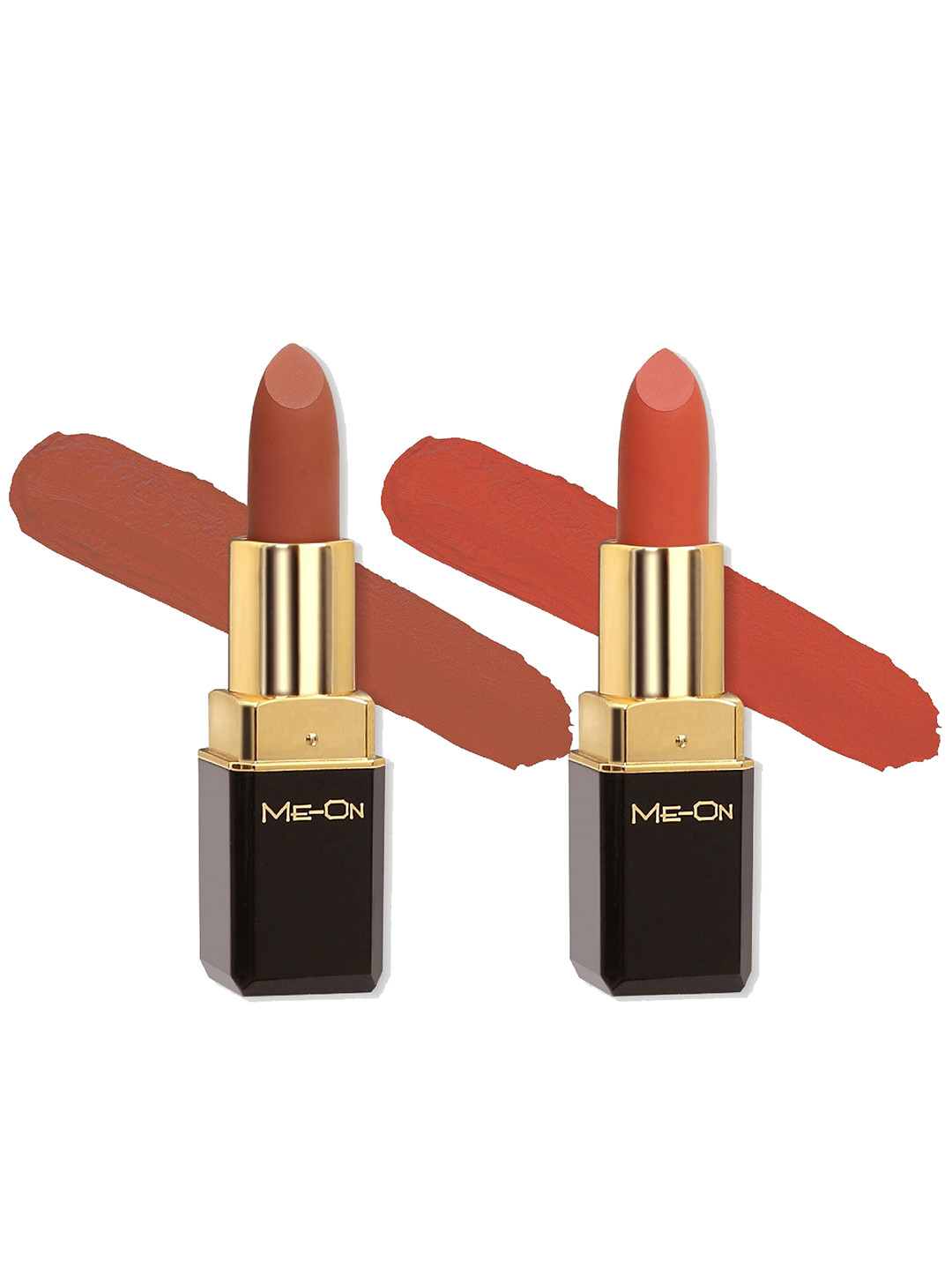 ME-ON Set Of 2 Color Addict 8Hrs Long Lasting HD Matte Lipsticks - Shades 18 & 19, Nude
ME-ON Set Of 2 Color Addict 8Hrs Long Lasting HD Matte Lipsticks - Shades 18 & 19, Nude