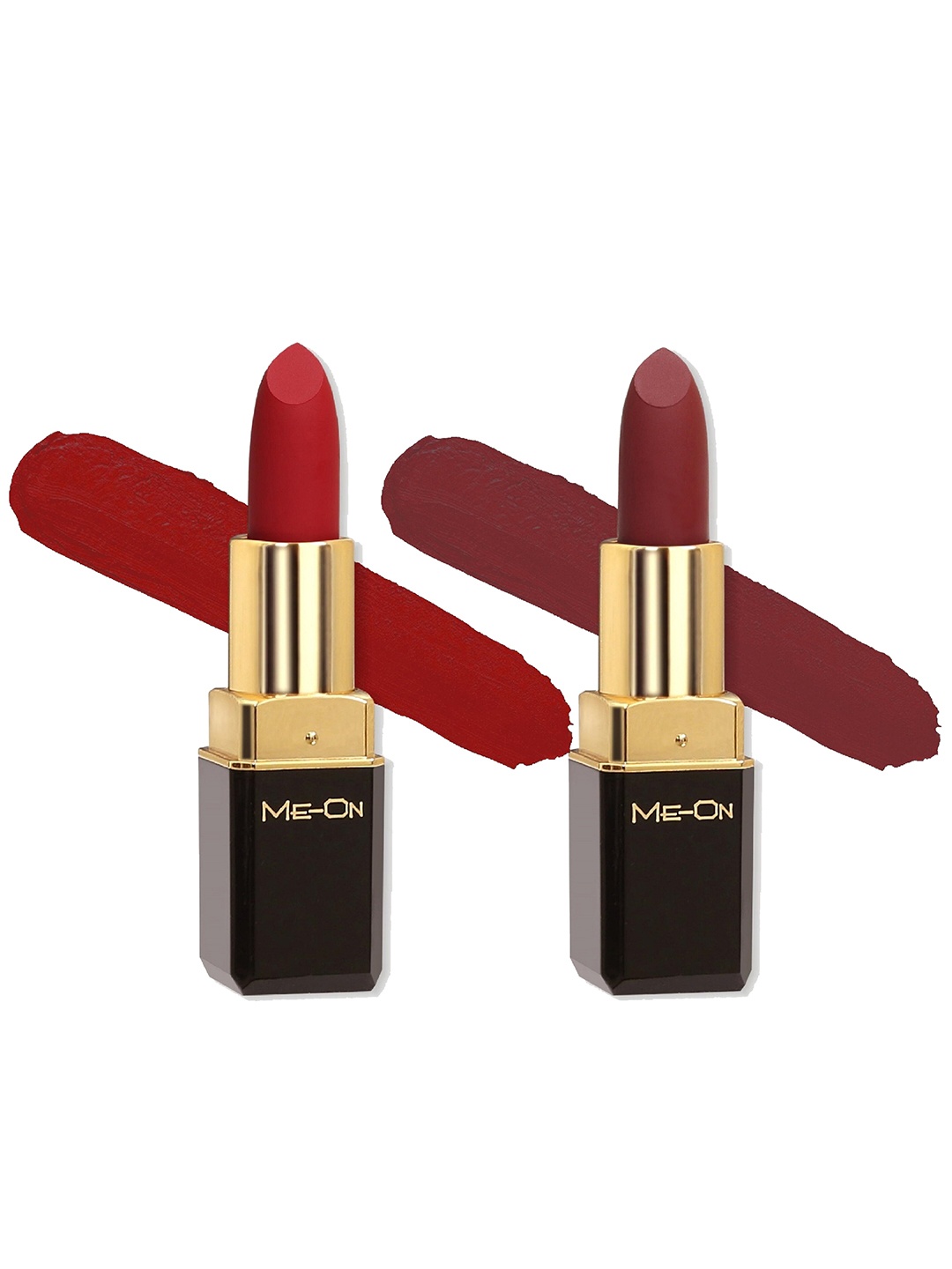 ME-ON Color Addict Set Of 2 8H Long Lasting HD Matte Lipsticks-Shade 5-Shade 16, Red
ME-ON Color Addict Set Of 2 8H Long Lasting HD Matte Lipsticks-Shade 5-Shade 16, Red