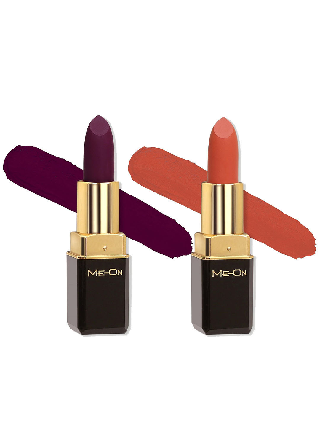 ME-ON Set Of 2 Color Addict HD Matte Long-Lasting Bullet Lipsticks 4 g Each - Shade 14, 19, Purple
ME-ON Set Of 2 Color Addict HD Matte Long-Lasting Bullet Lipsticks 4 g Each - Shade 14, 19, Purple