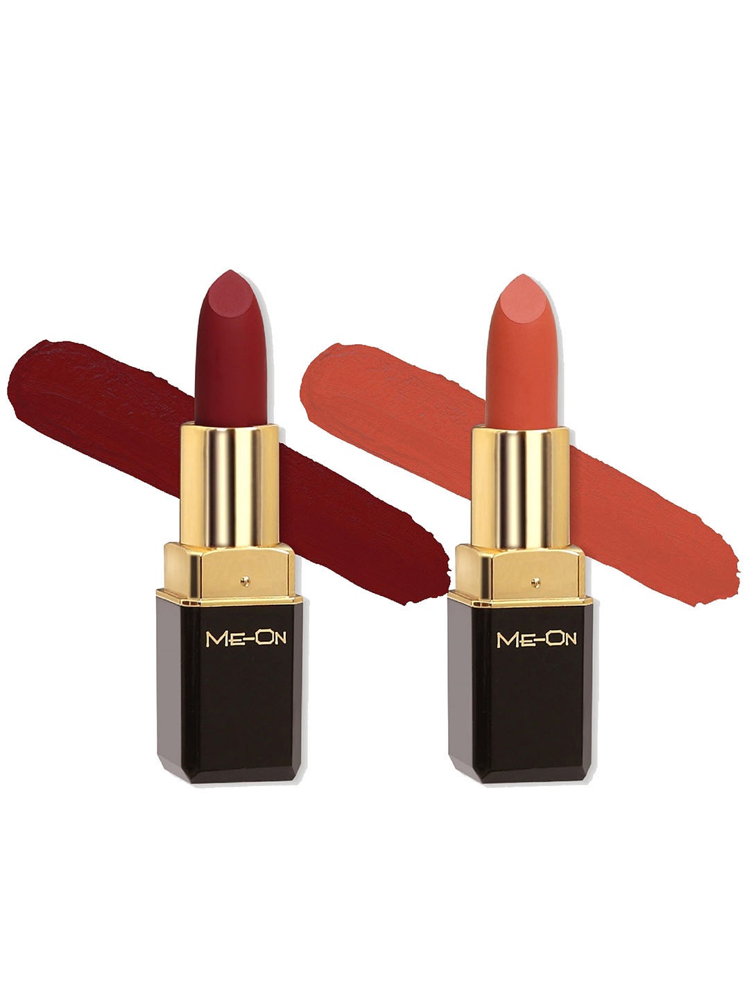 ME-ON Set Of 2 Color Addict HD Matte Long-Lasting Bullet Lipsticks 4 g Each - Shade 4, 19, Maroon
ME-ON Set Of 2 Color Addict HD Matte Long-Lasting Bullet Lipsticks 4 g Each - Shade 4, 19, Maroon