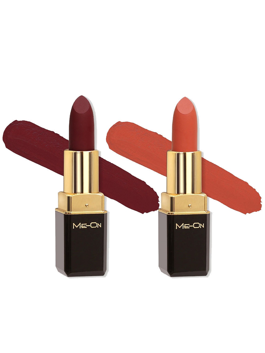 ME-ON Set Of 2 Color Addict Long Lasting HD Matte Lipstick 4g Each - Shade 2 & 19, Brown
ME-ON Set Of 2 Color Addict Long Lasting HD Matte Lipstick 4g Each - Shade 2 & 19, Brown