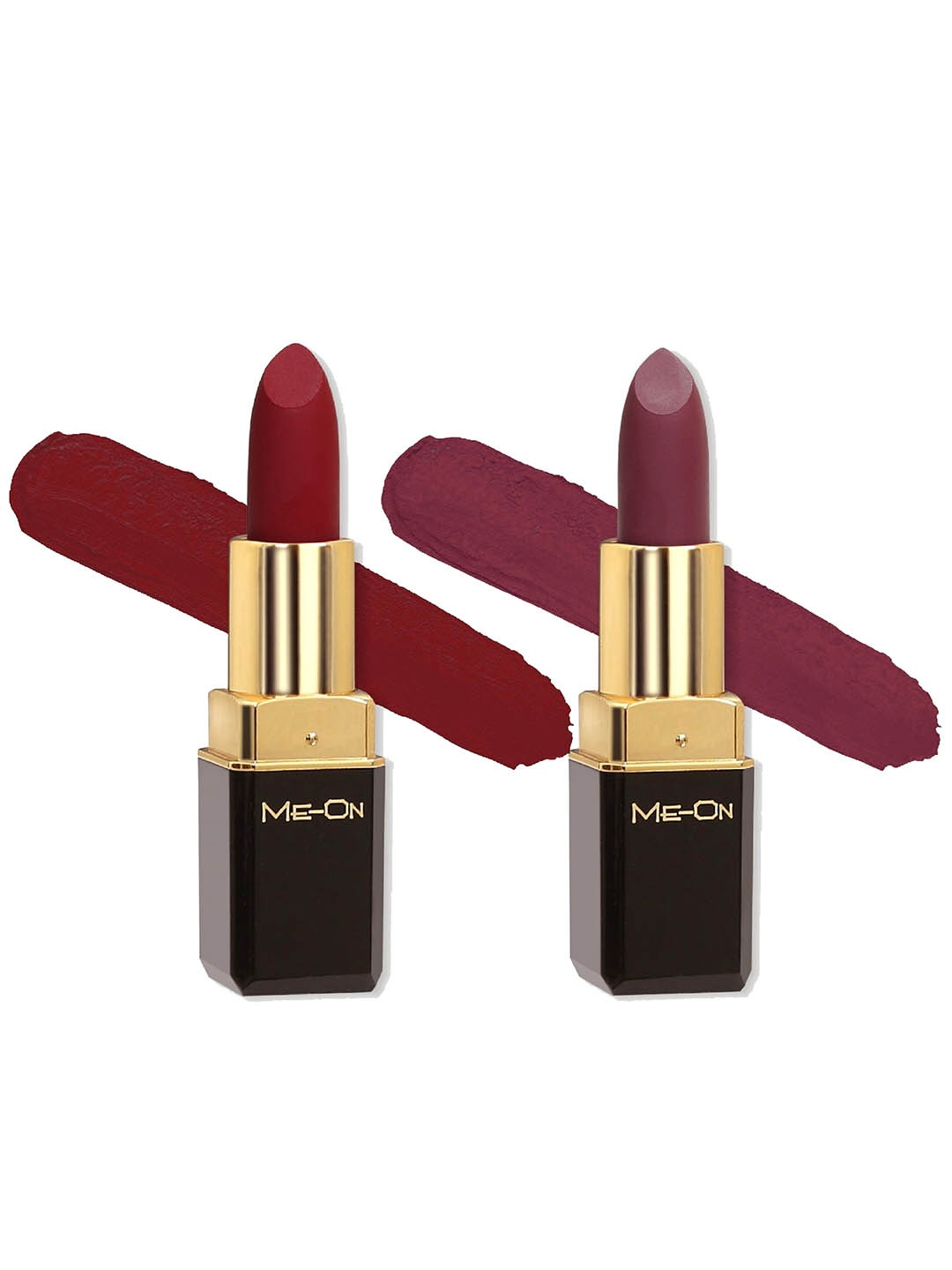 ME-ON Set of 2 Color Addict Long Lasting HD Matte Lipstick 4g each - Shade 03 & 24, Maroon
ME-ON Set of 2 Color Addict Long Lasting HD Matte Lipstick 4g each - Shade 03 & 24, Maroon