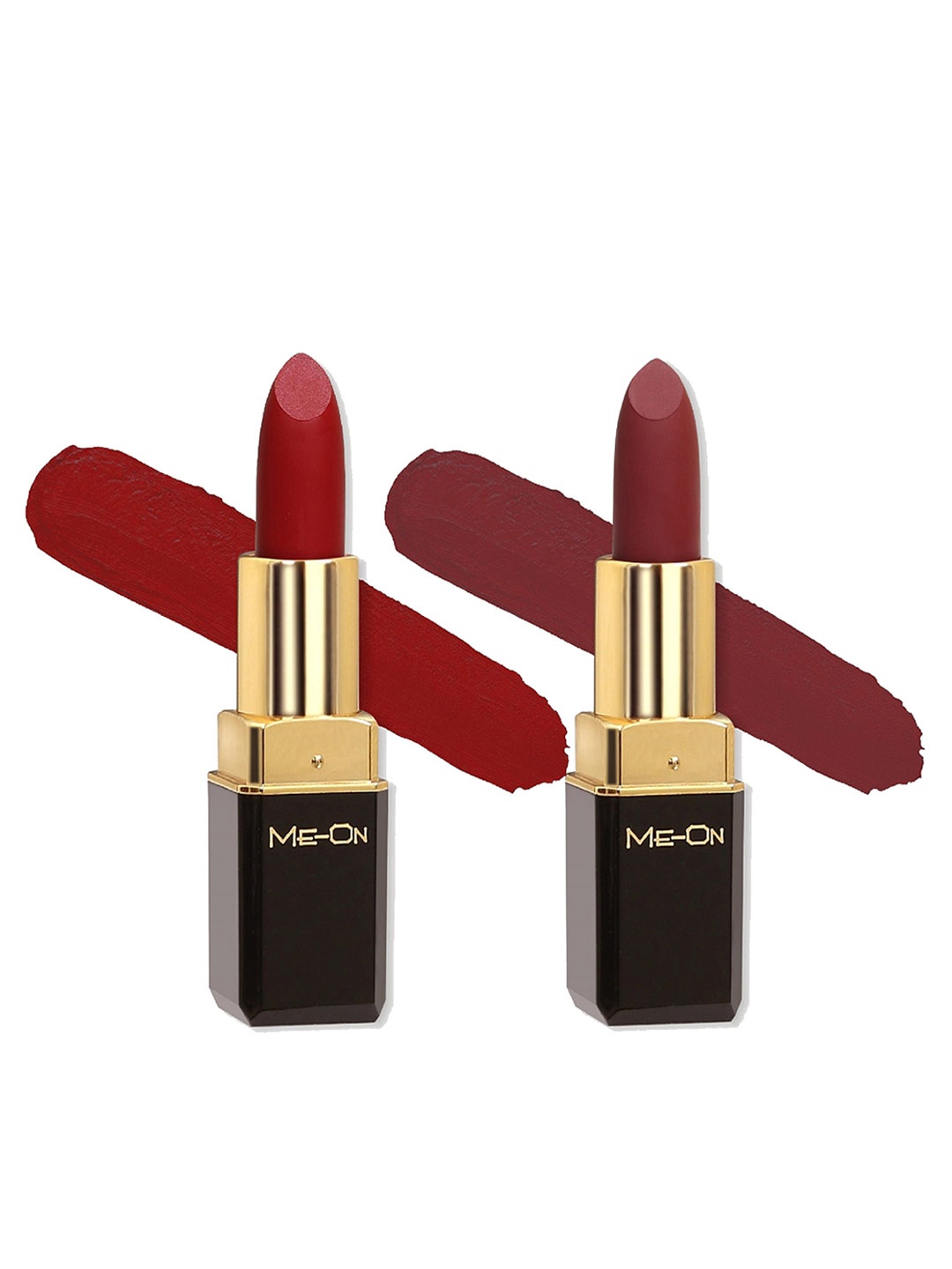 ME-ON Set of 2 Color Addict Long Lasting HD Matte Lipstick 4g each - Shade 01 & 16, Maroon
ME-ON Set of 2 Color Addict Long Lasting HD Matte Lipstick 4g each - Shade 01 & 16, Maroon