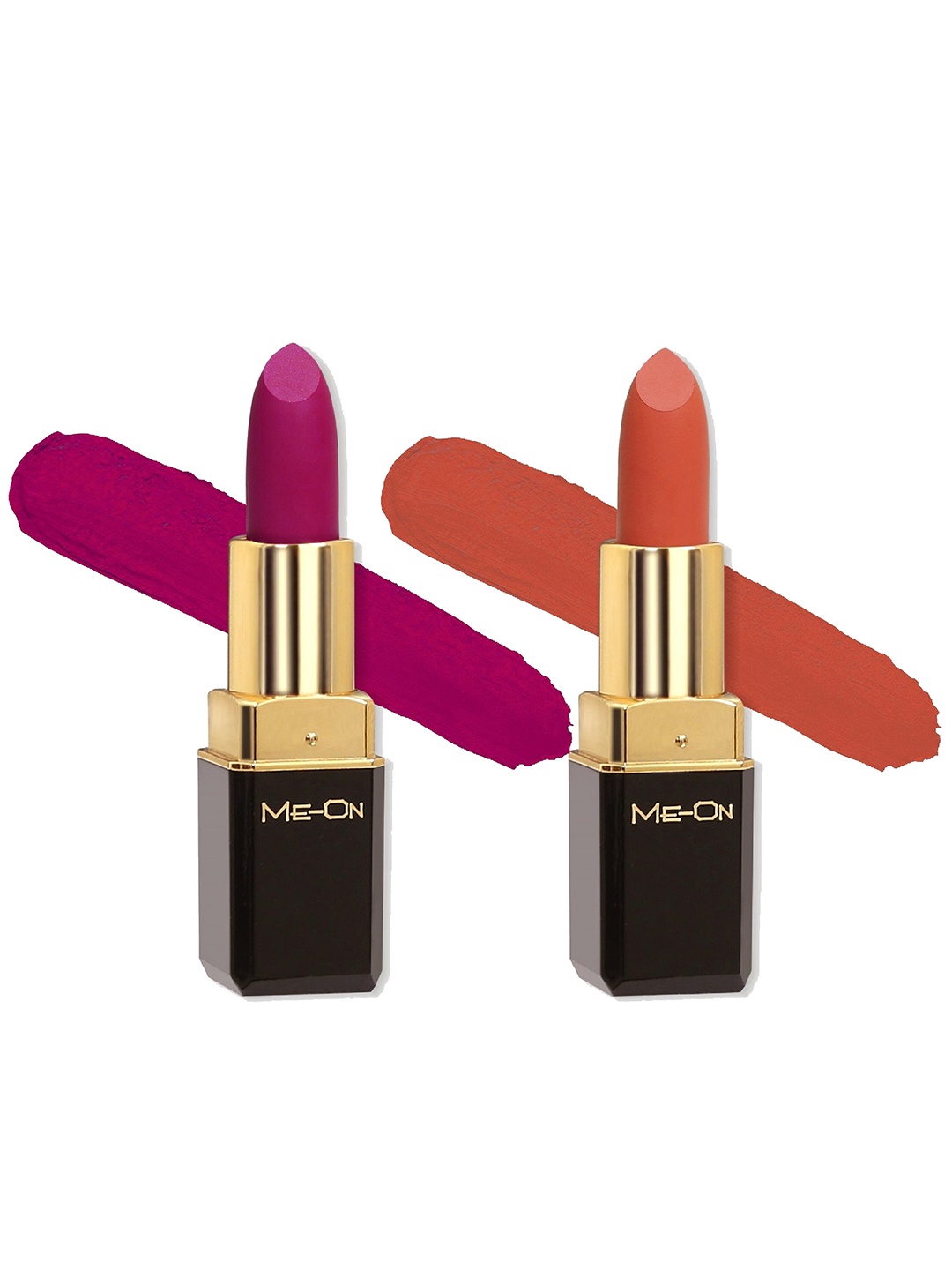 ME-ON Color Addict Set Of 2 Long Lasting HD Matte Lipsticks - Shade 9 & Shade 19, Magenta
ME-ON Color Addict Set Of 2 Long Lasting HD Matte Lipsticks - Shade 9 & Shade 19, Magenta