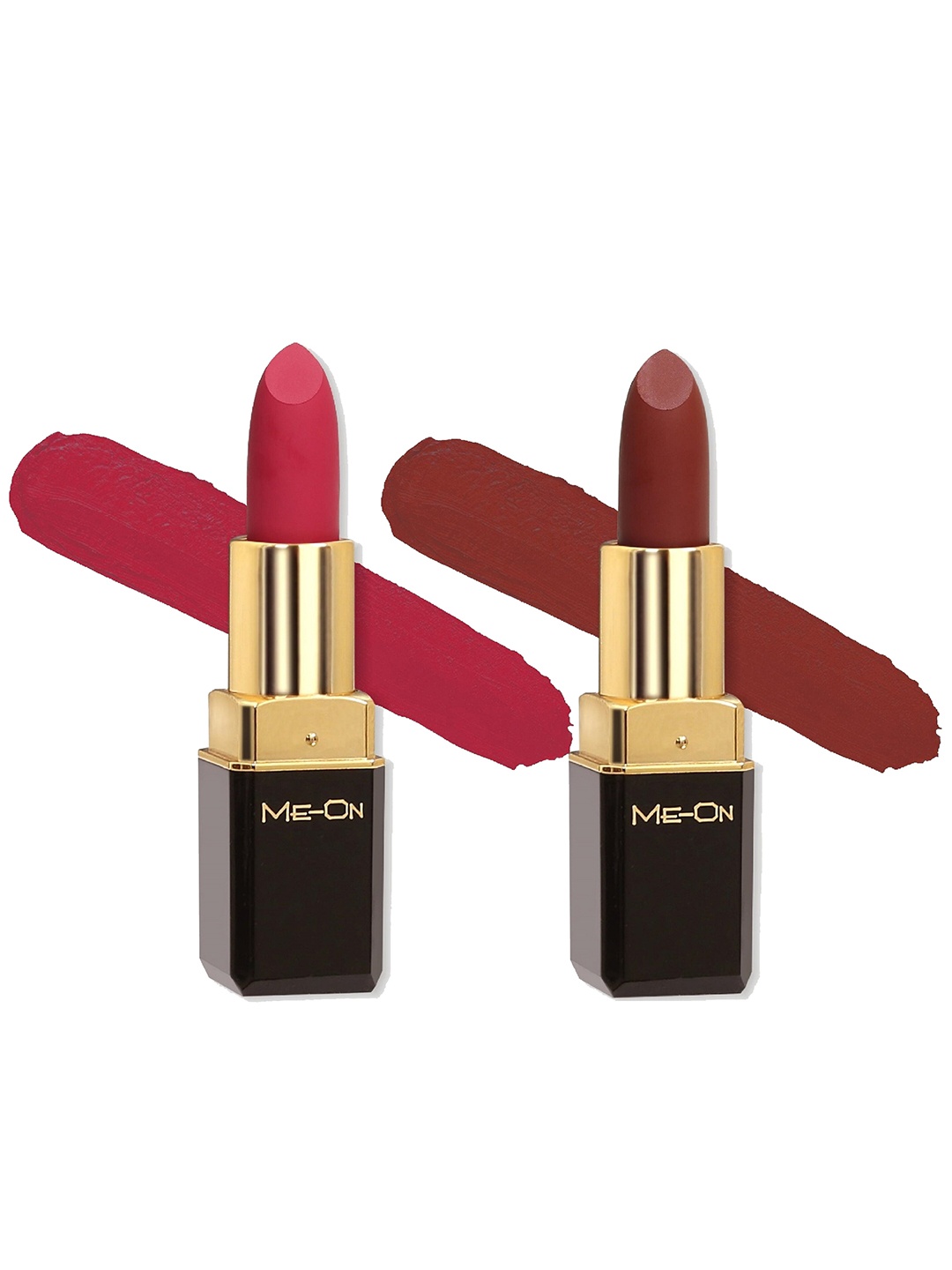 ME-ON Color Addict Set Of 2 Long Lasting HD Matte Lipsticks - Shade 07 & Shade 15, Fuchsia
ME-ON Color Addict Set Of 2 Long Lasting HD Matte Lipsticks - Shade 07 & Shade 15, Fuchsia