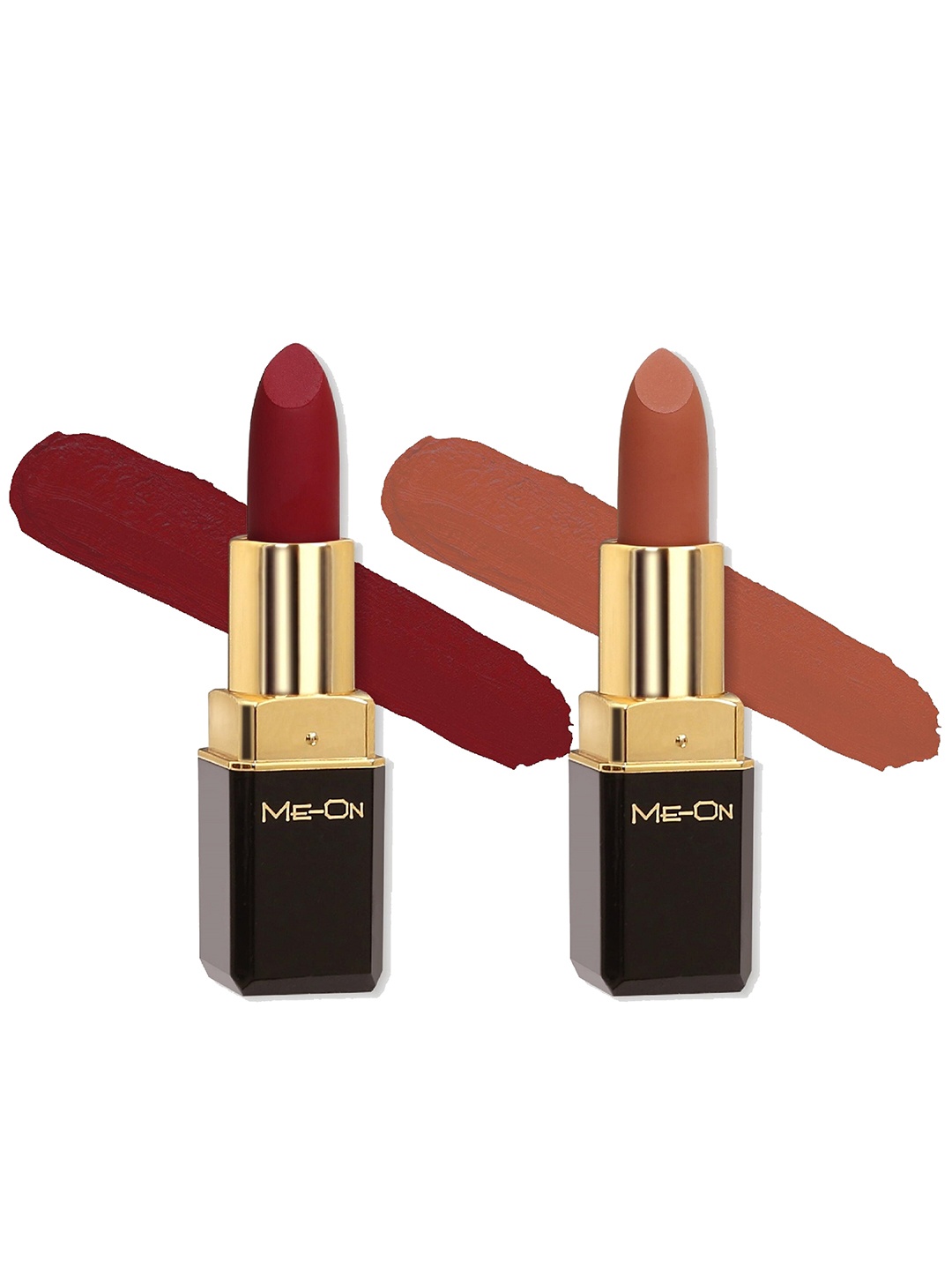 ME-ON Color Addict Set Of 2 Long Lasting HD Matte Lipsticks - Shade 03 & Shade 18, Maroon
ME-ON Color Addict Set Of 2 Long Lasting HD Matte Lipsticks - Shade 03 & Shade 18, Maroon