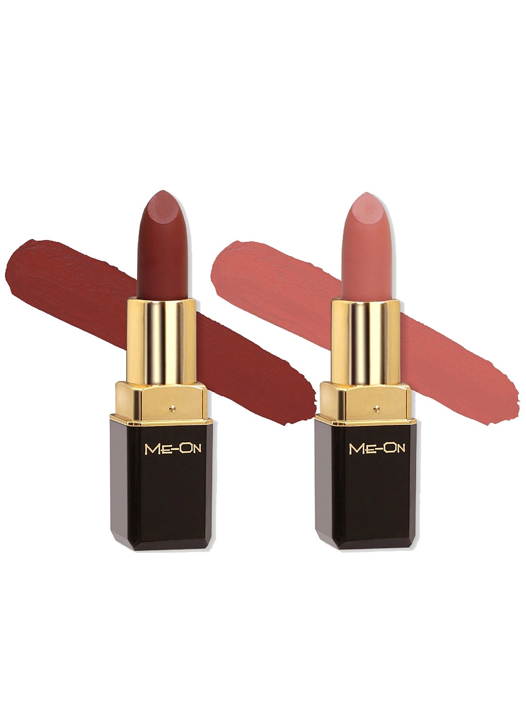 ME-ON Color Addict Set Of 2 Long Lasting HD Matte Lipsticks - Shade 15 & Shade 20, Brown
ME-ON Color Addict Set Of 2 Long Lasting HD Matte Lipsticks - Shade 15 & Shade 20, Brown