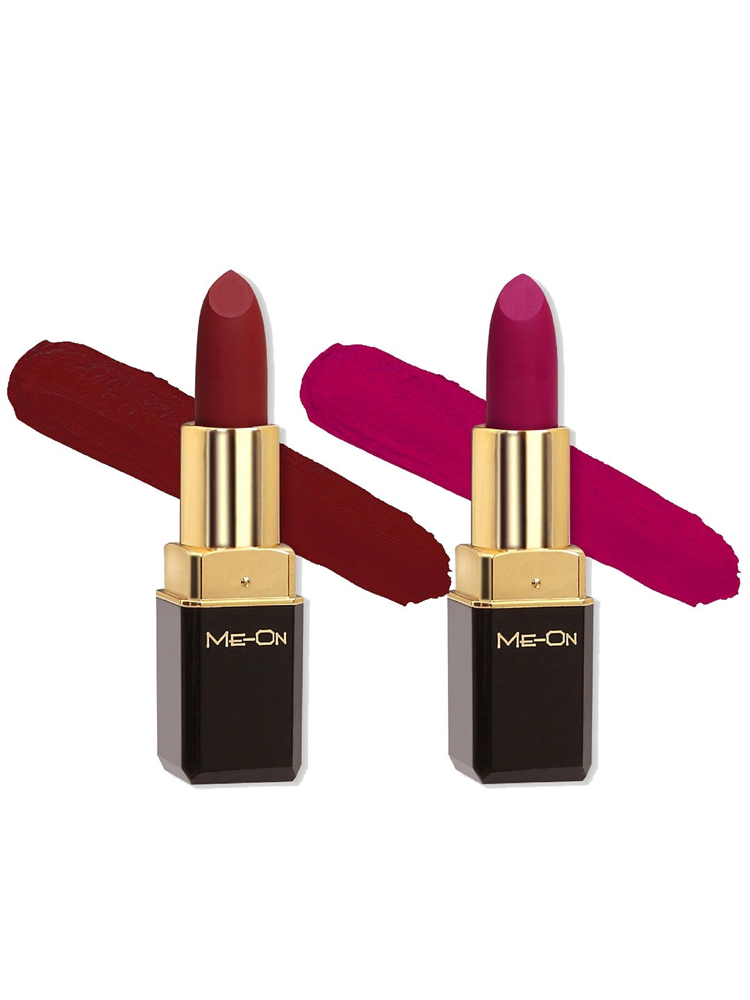 ME-ON Color Addict Set Of 2 Long Lasting HD Matte Lipsticks - Shade 04 & Shade 10, Maroon
ME-ON Color Addict Set Of 2 Long Lasting HD Matte Lipsticks - Shade 04 & Shade 10, Maroon