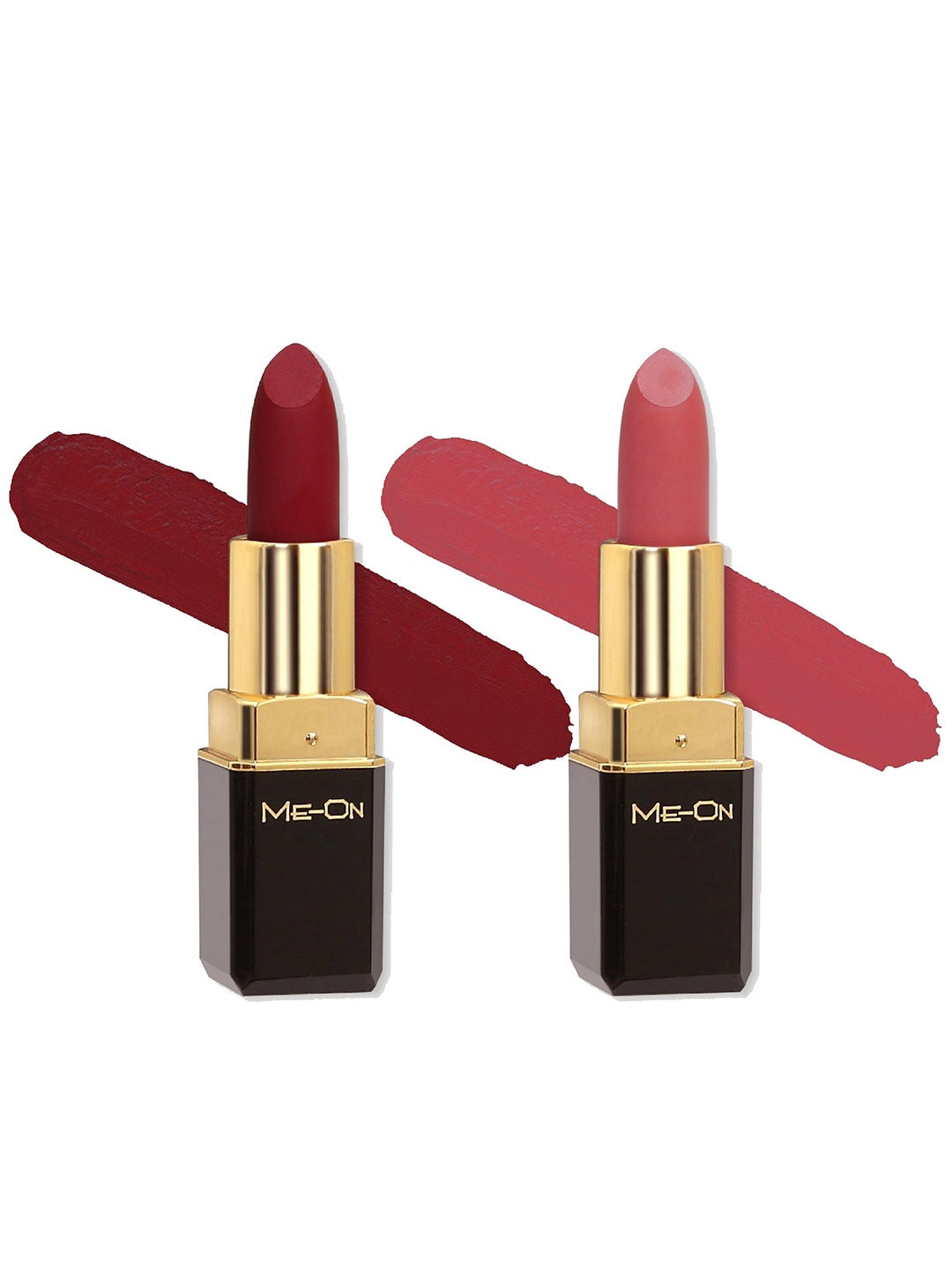 ME-ON Color Addict Set Of 2 Long Lasting HD Matte Lipsticks - Shade 03 & Shade 21, Maroon
ME-ON Color Addict Set Of 2 Long Lasting HD Matte Lipsticks - Shade 03 & Shade 21, Maroon